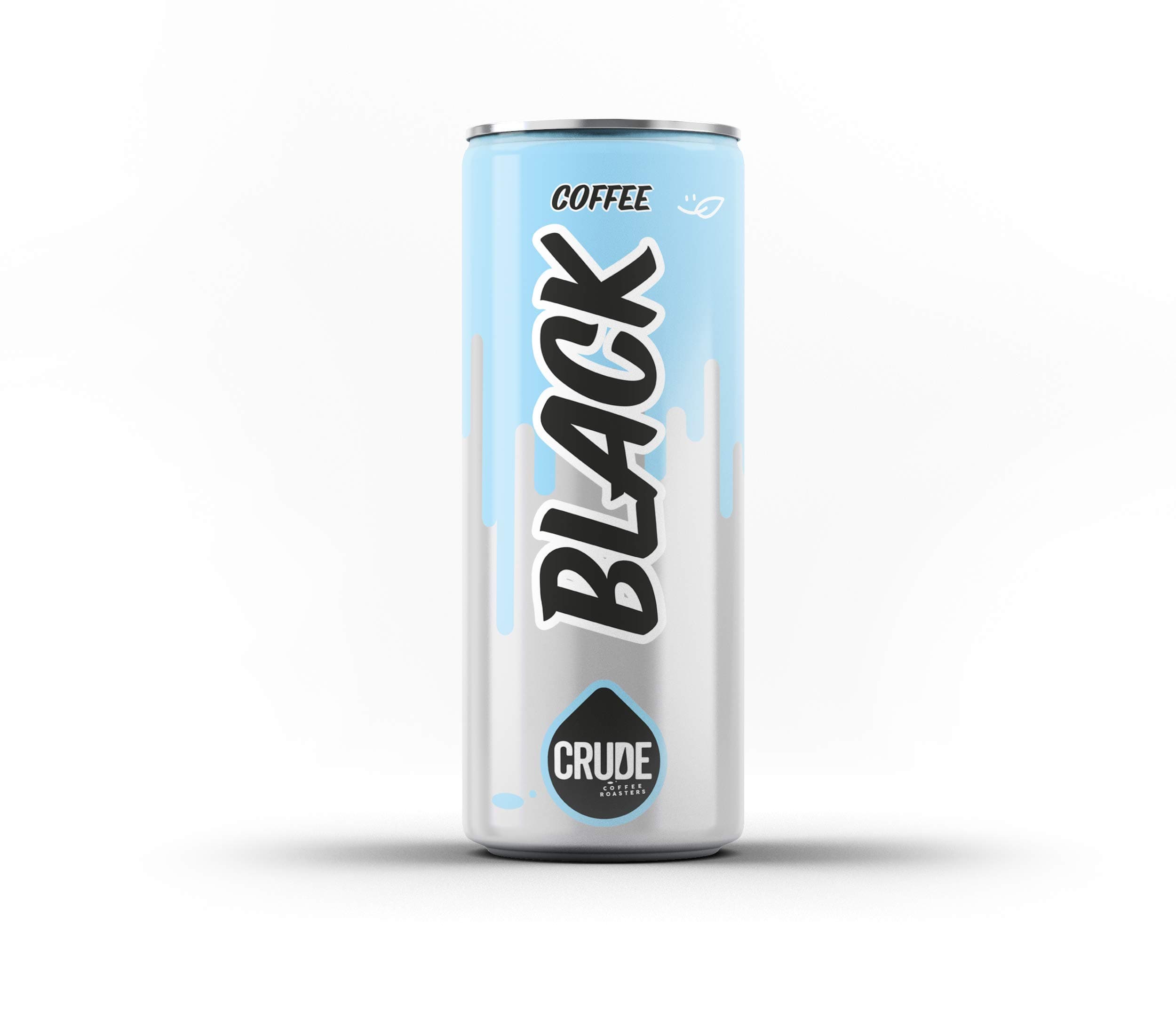 Crude Nitro Cold Brew Coffee in a Can, Dark Chocolate and Cherry Tasting Notes 200ml (12 Pack)