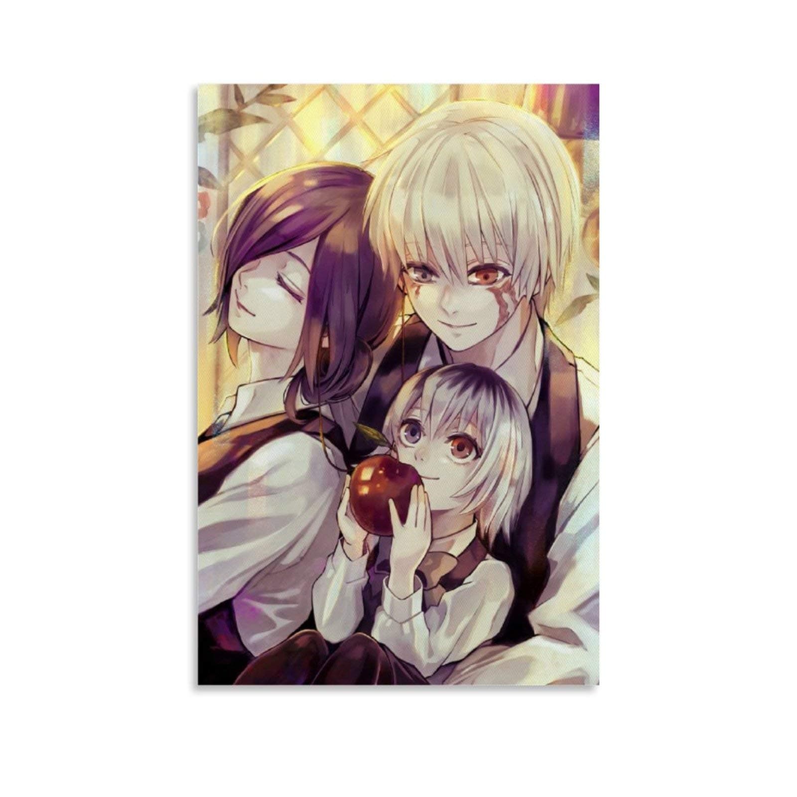 FDTR Anime Poster Tokyo Ghoul Touka Kirishima & Ken Kaneki Poster Decorative Painting Canvas Wall Art Living Room Posters Bedroom Painting 08x12inch(20x30cm)