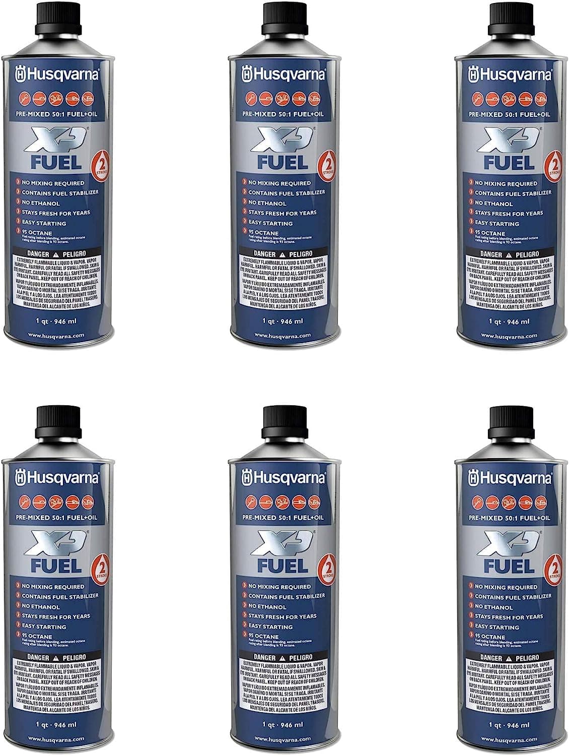 584309701 XP Pre-Mixed 2-Stroke Fuel and Engine Oil Quart (6 Pack)