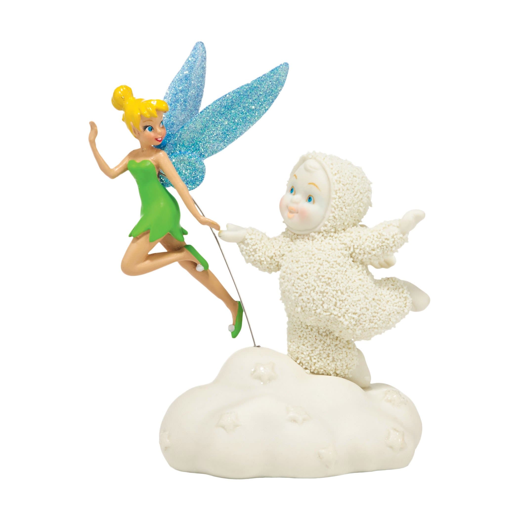 Department 56 Snowbabies Guest Collection Tinkerbell Faith Trust and Pixie Dust Figurine, 3.5 inch
