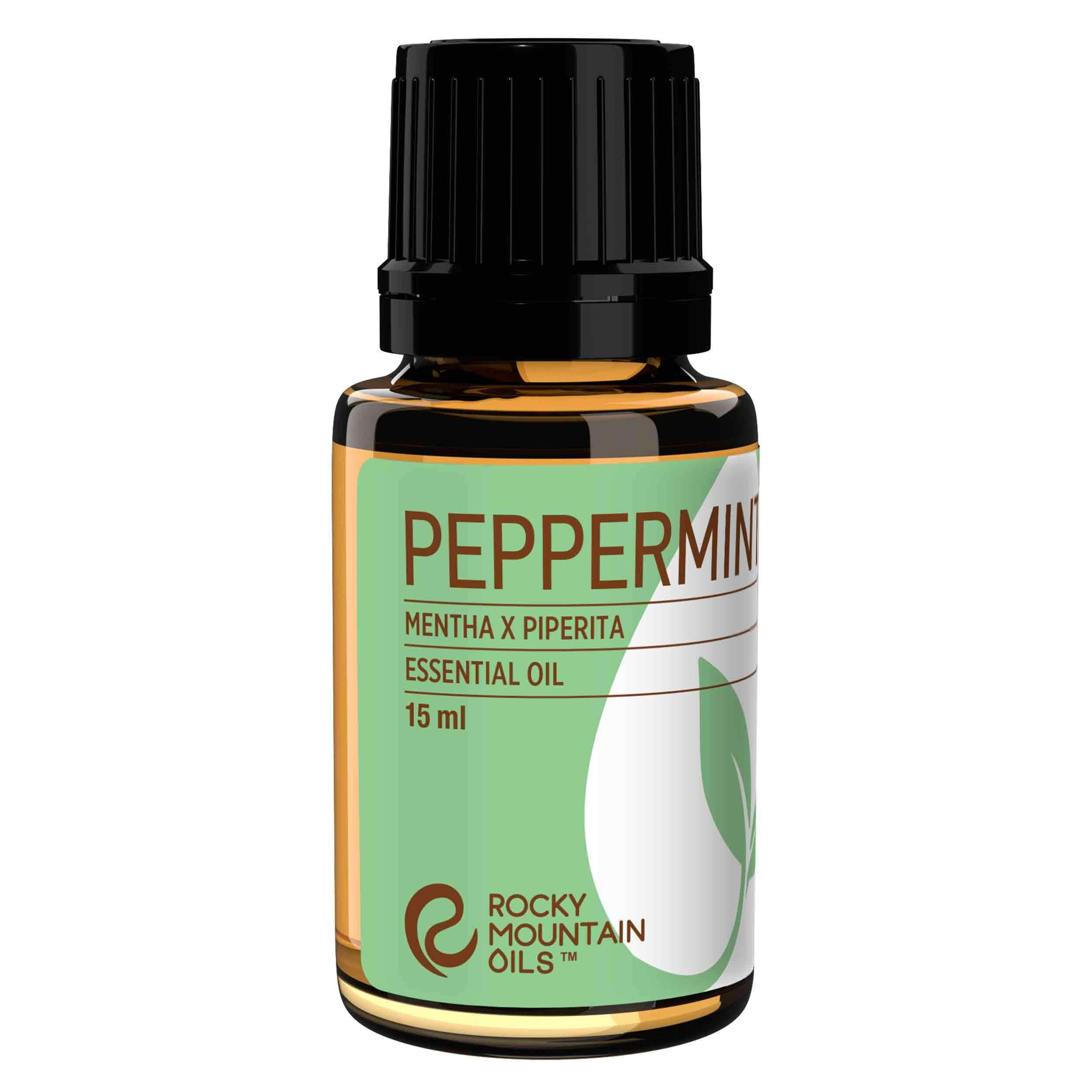 pure Pure Peppermint Essential Oil- Promotes Energy, Alertness, Deep Breathing, and Soothes Muscles Best For Diffusion and Topical Application- 15 ml