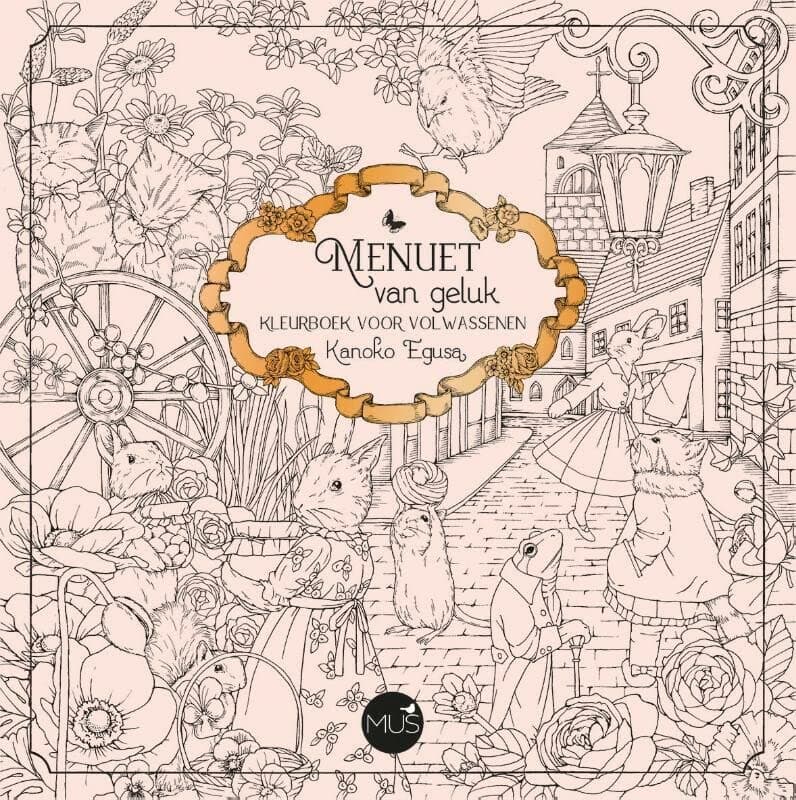 Menuet van geluk: Kleurboek voor volwassenen Paperback – 19 Mar. 2018