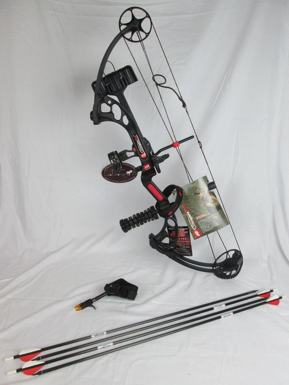 2015 PSE Stinger X Right Hand 70# 21-30" Black Compound Bow Package