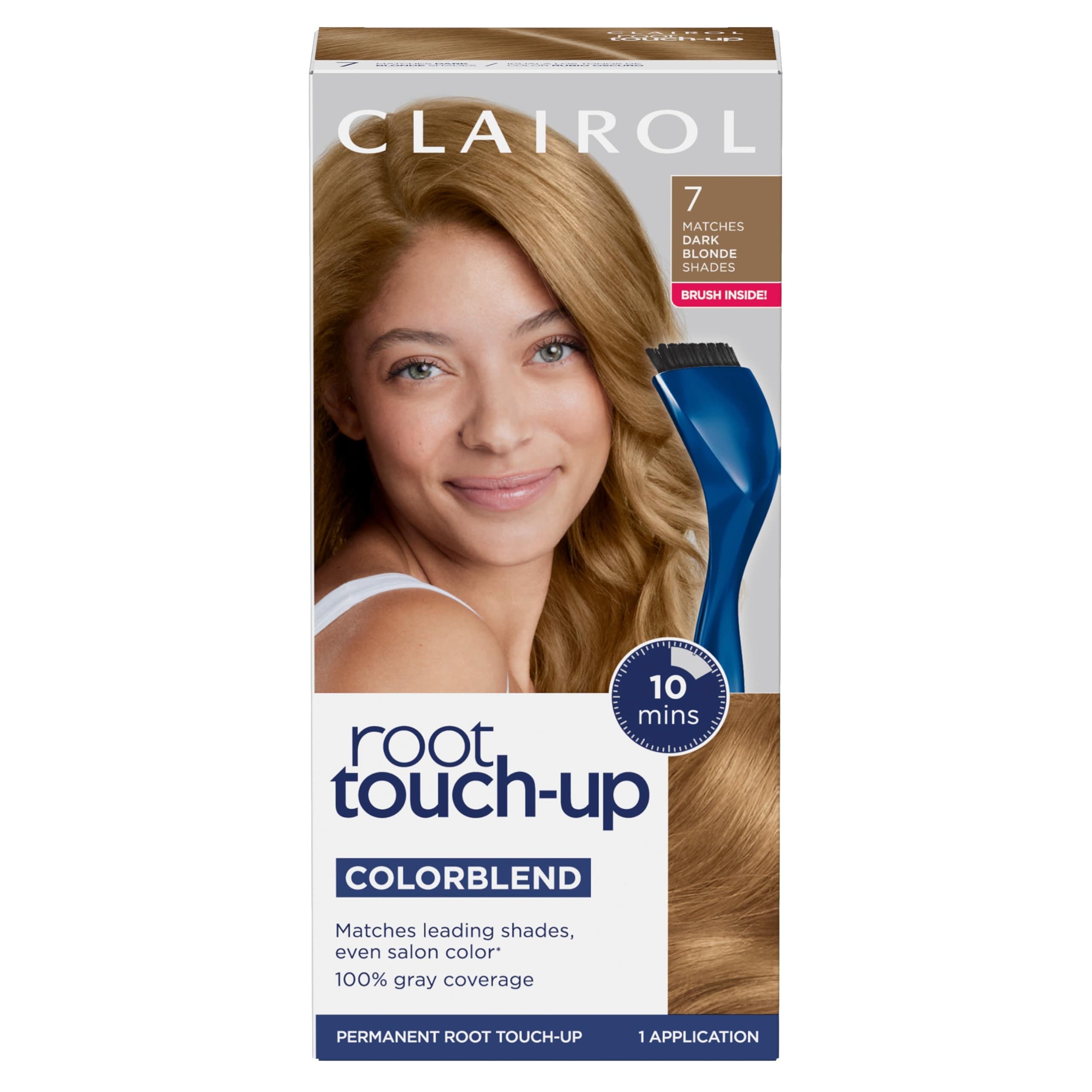 Clairol Nice 'n Easy Root Touch-Up 7 Kit (Pack of 2), Matches Dark Blonde Shades of Hair Coloring, Includes Precision Brush Tool