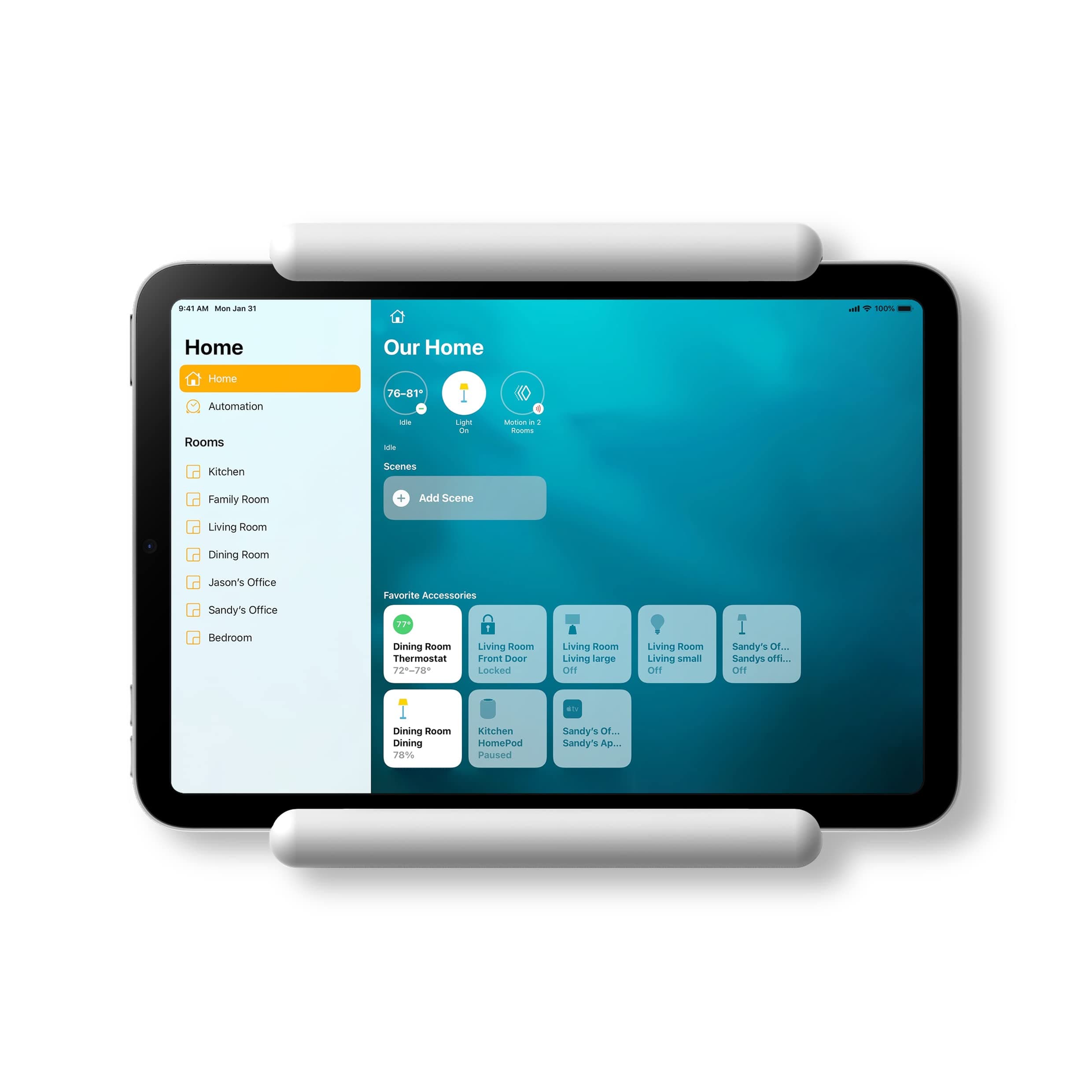 elago Home Hub Mount [White] - [iPad Wall Mount] [Homekit Mount] [Easy Install] [Scratch Free] [With Cable Management] - For iPad Mini, iPad Air, iPad Pro