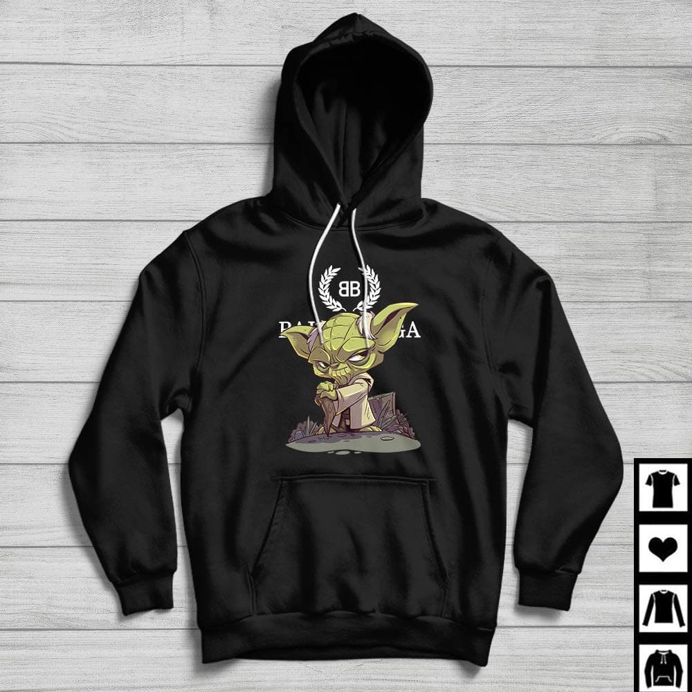 Balenciaga BB Chibi Yoda Fan Gift T-Shirt Hoodie