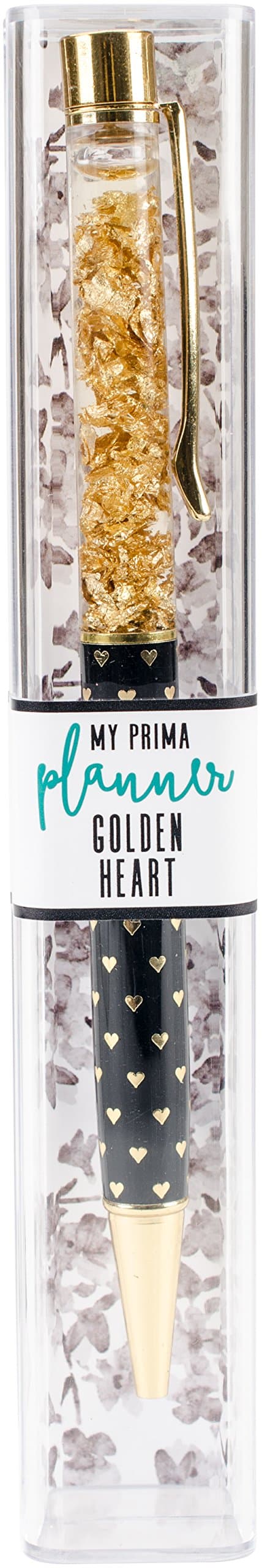 PRIMA MARKETING INCMy Planner Pen, Golden Heart, Gold W/Hearts on Black