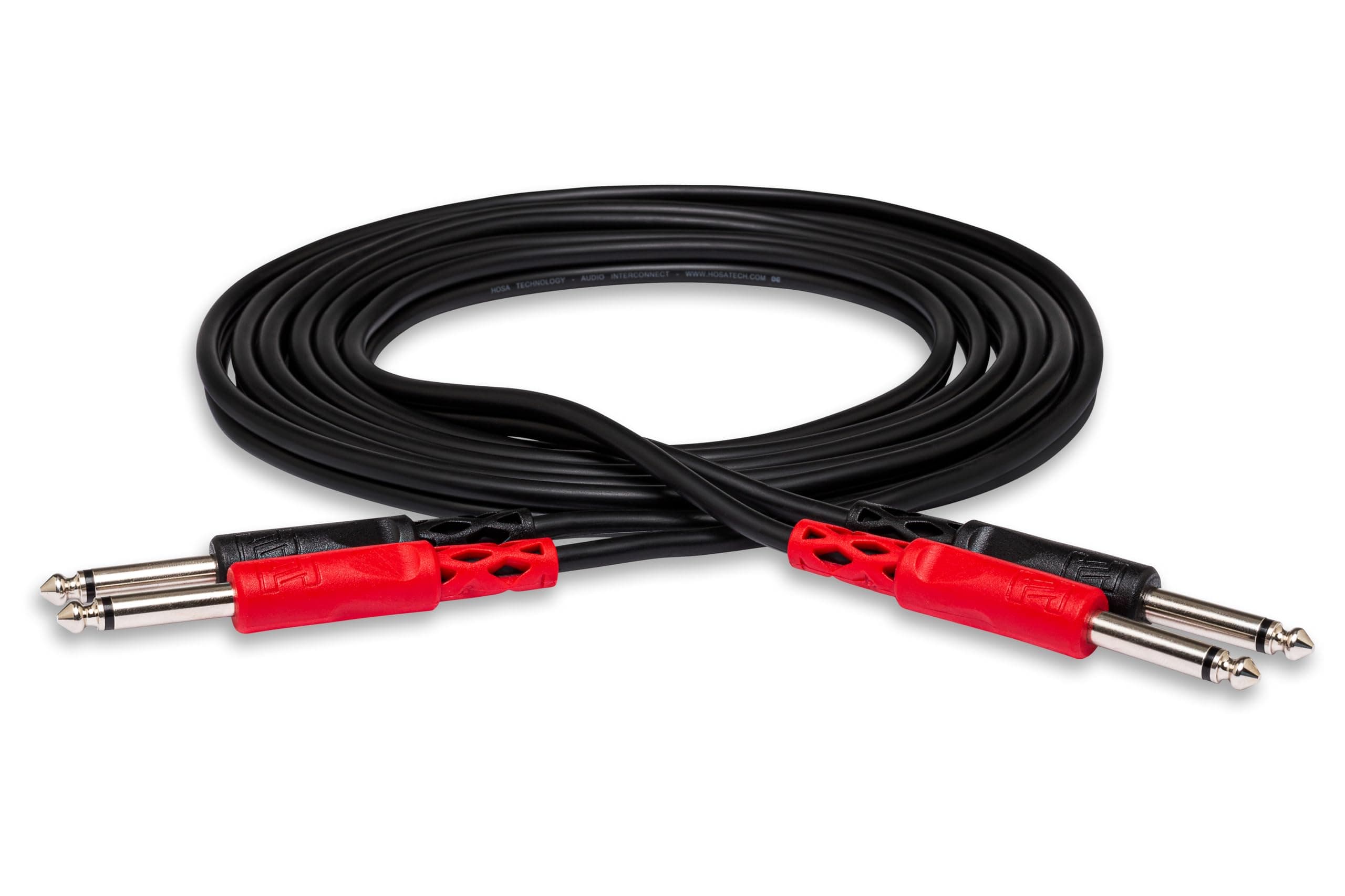 HosaTech CPP-202 2m Dual 1/4 inch TS to Same Stereo Interconnect Cable