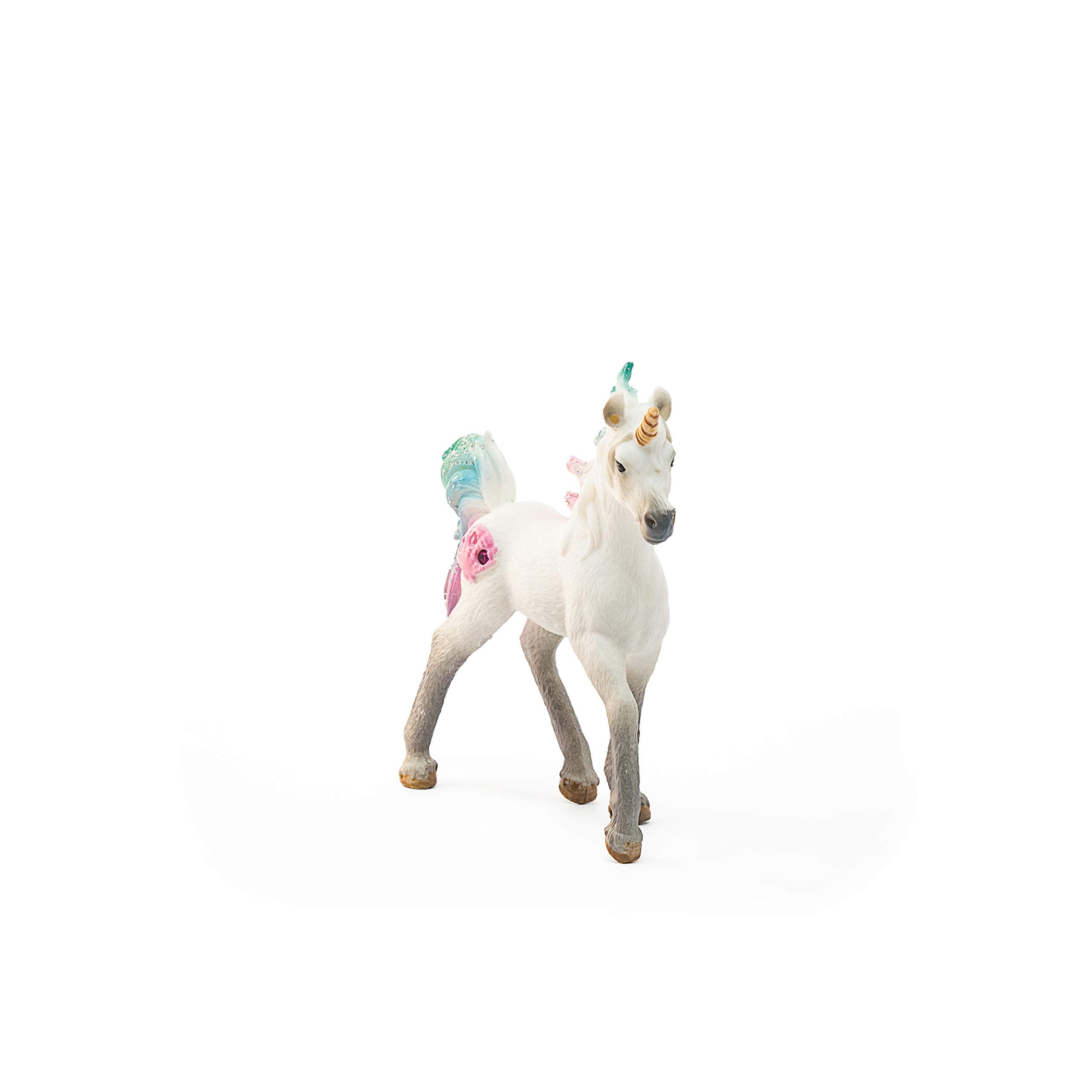 Schleich bayala, Unicorn Toys for Girls and Boys, Sea Unicorn Baby with Gems, Blue and Pink, Ages 5+