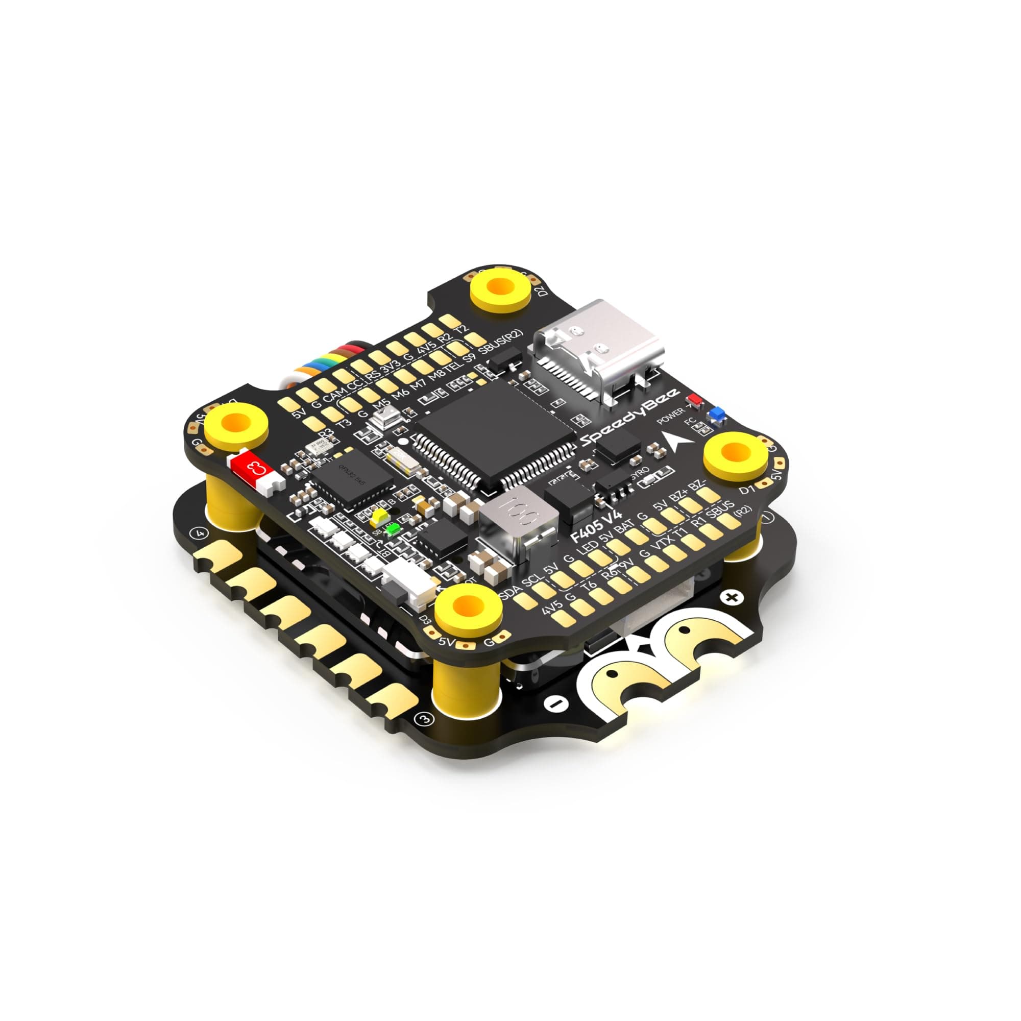SPEEDY BEE F405 V3 Flight Controller Stack:30x30 Bluetooth Stack with 4in1 50A ESC Board,Wireless Betaflight Configuration,Blackbox,Barometer for DJI O3 Air Unit FPV