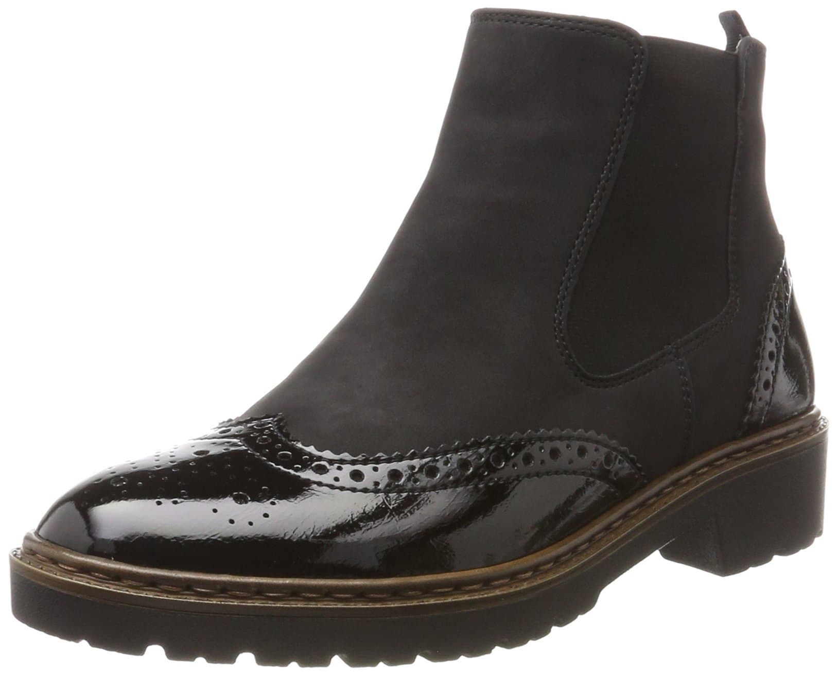 Jenny Womens Portland Black Synthetic Boots 40 EU