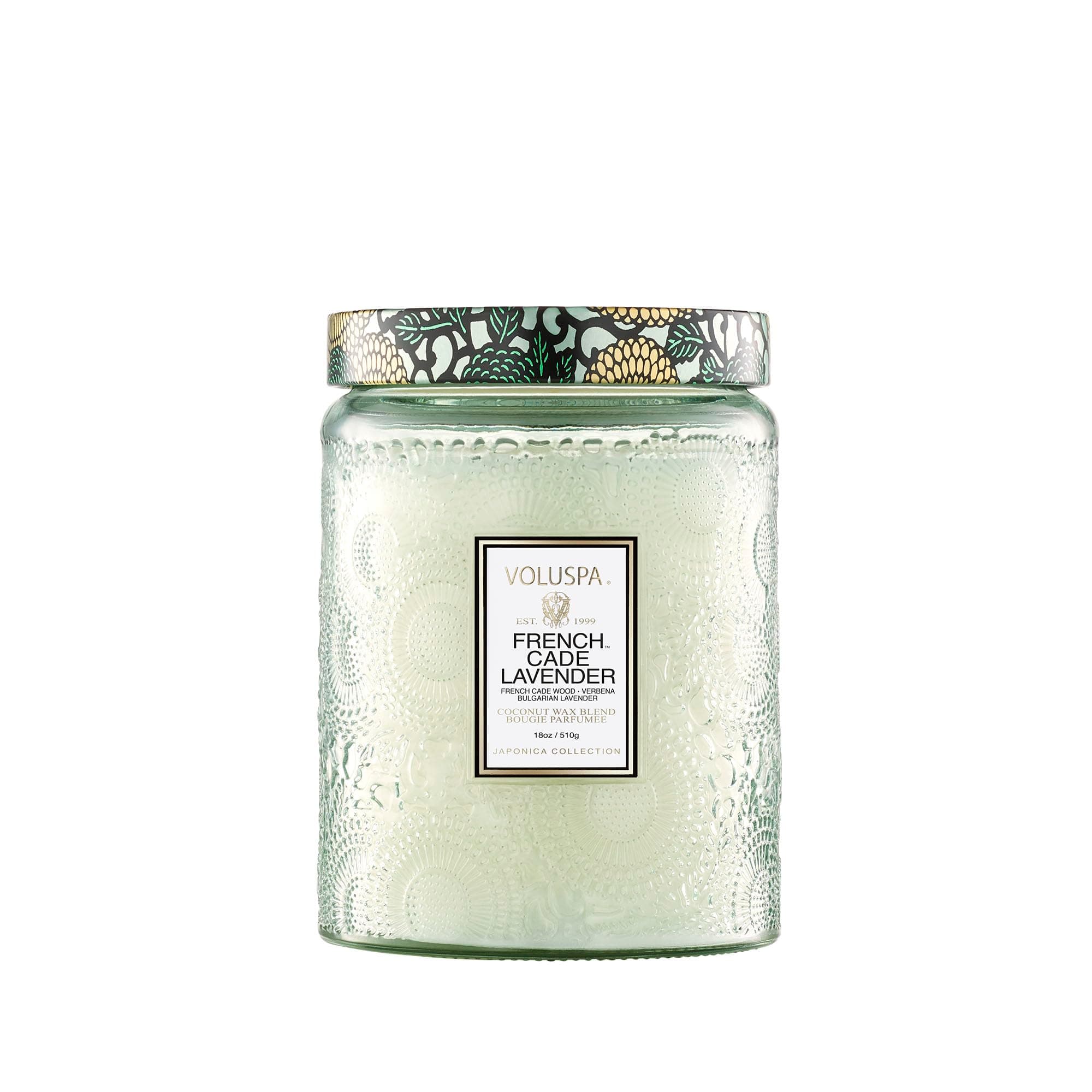French Cade Lavender Candle, 18 oz, Coconut Wax Blend, Scented Candles for Home, 100 Hour Burn Time, Candle Jars