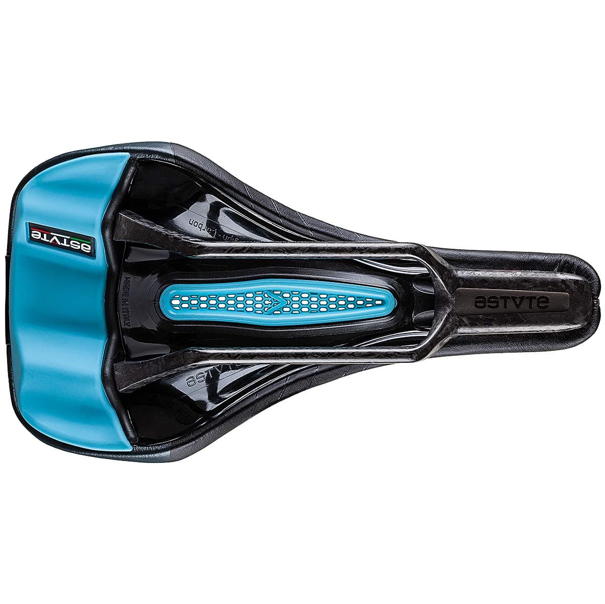 Astute Sealite VT Road Bike Saddle Black/Blue, One Size
