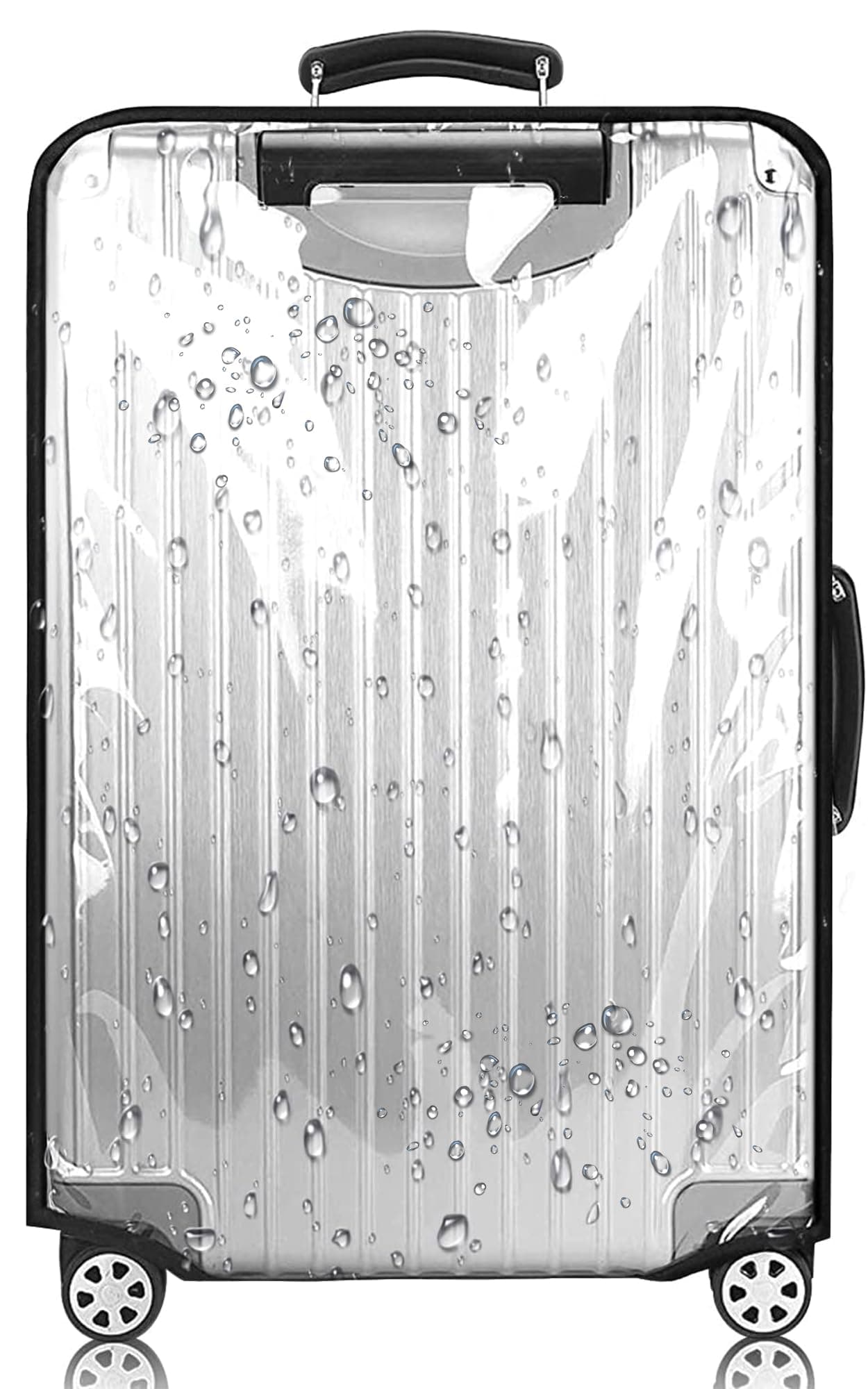 20 Inch Luggage Covers for Suitcase TSA Approved,Carry On Luggage Cover Protector Suitable 20-21 Inch Clear 3mm Thickness Protector Bag PVC Clear Plastic Suitable for Long Travel Accessories