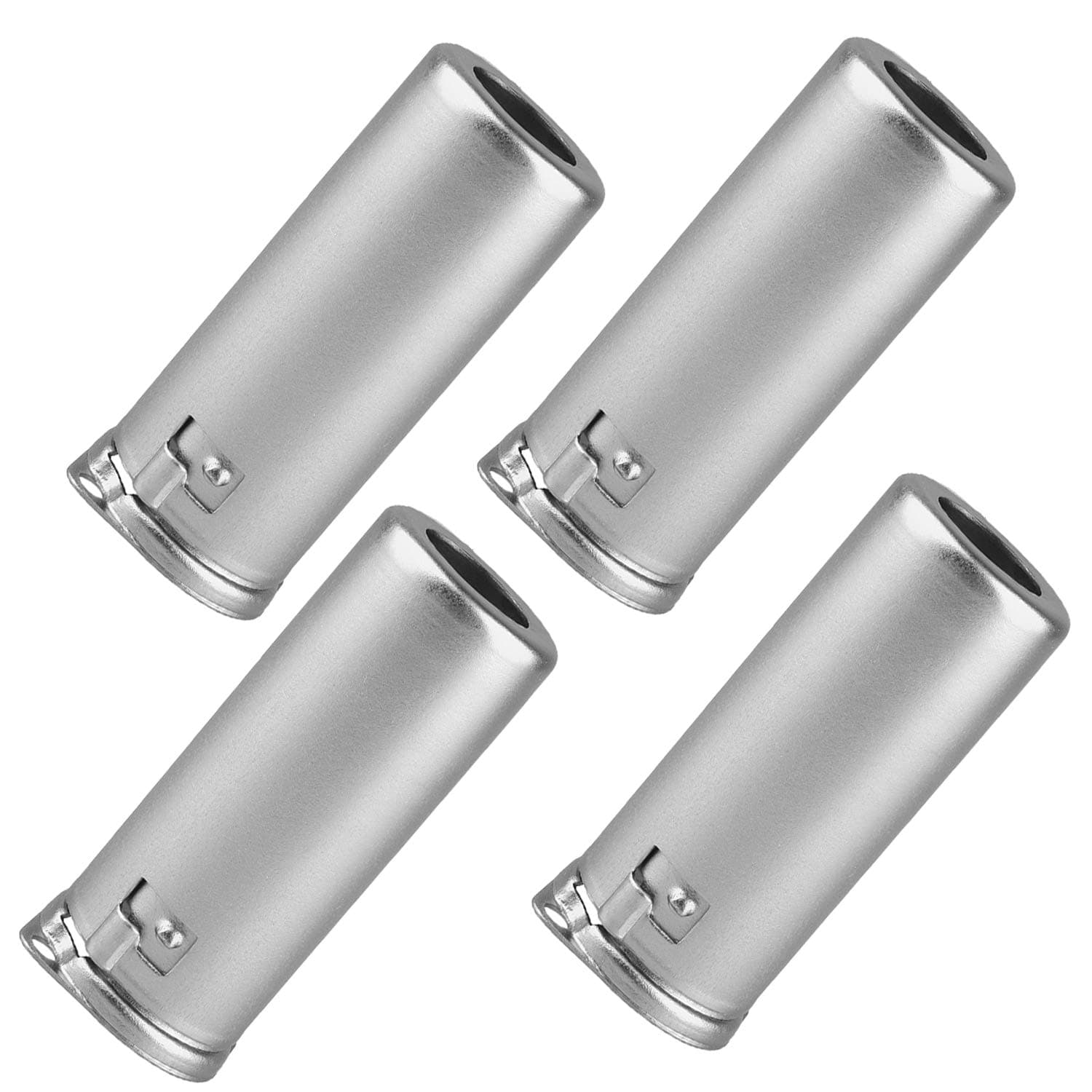 NXWVPC Vacuum Tube Shield Aluminum Alloy 9G-55 Shield Caps for 9 Pin 12AX7 12AU7 12AT7 Tubes, Silver