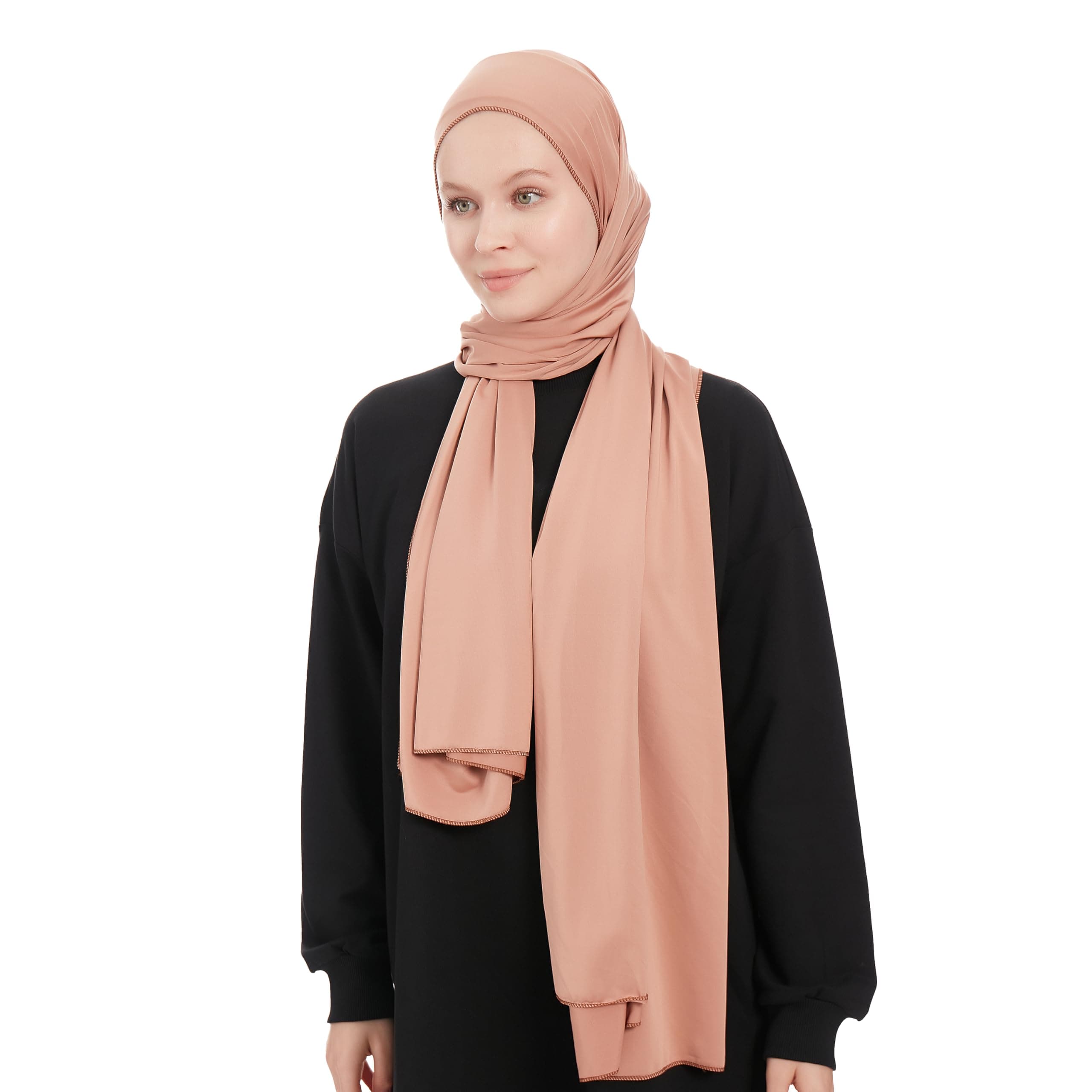 AyisahJersey Hijab Scarf for Women - Jersey Hijab Muslim Headscarf Shawl - Lightweight Fashion Scarf Muslim Head Wrap Shawl