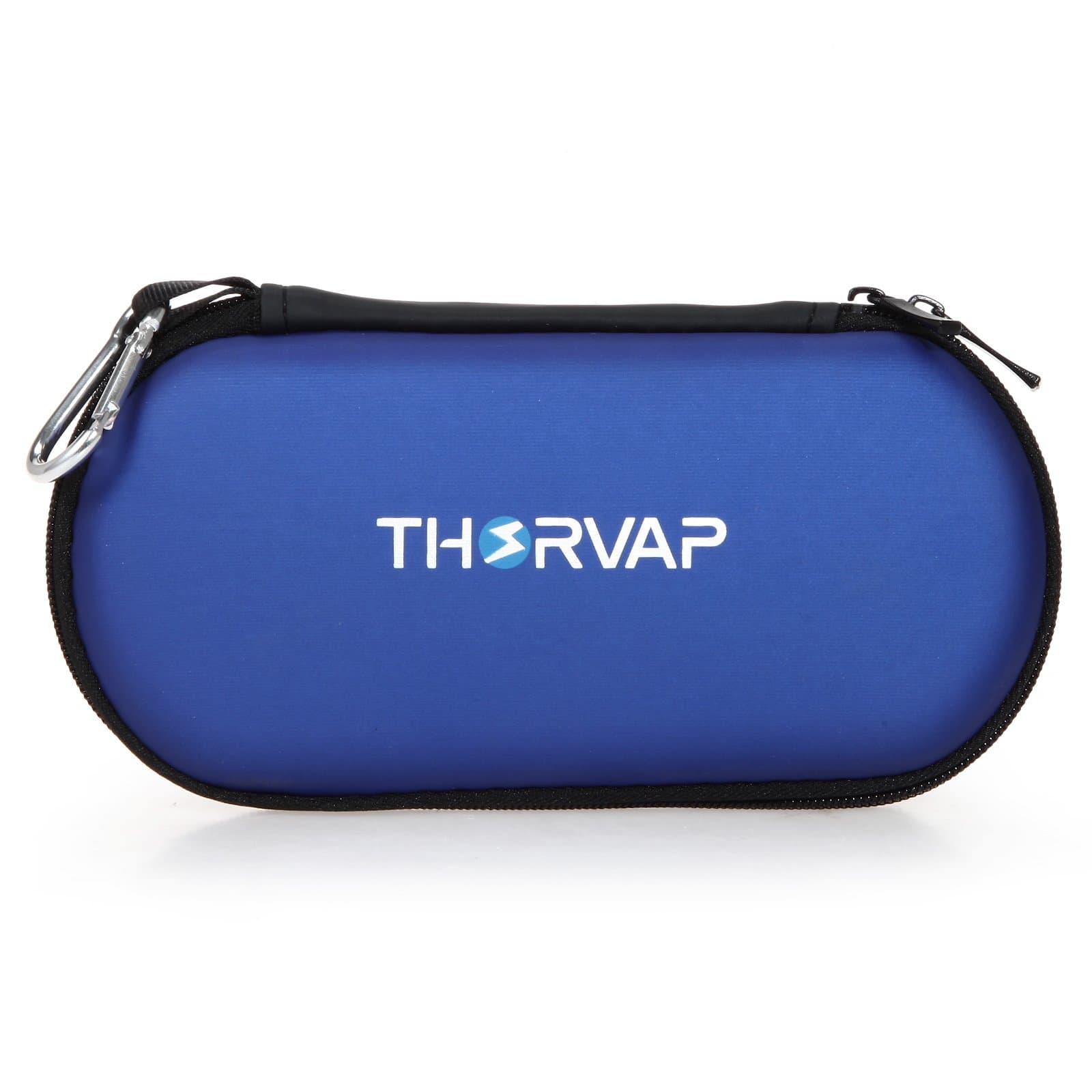 Rectangle Shaped Portable Protection Hard EVA Case,Mesh Inner Pocket,Zipper Enclosure Durable Exterior,Lightweight Universal Carrying Bag Wired/Bluetooth Headset Charger Change Purse,Blue