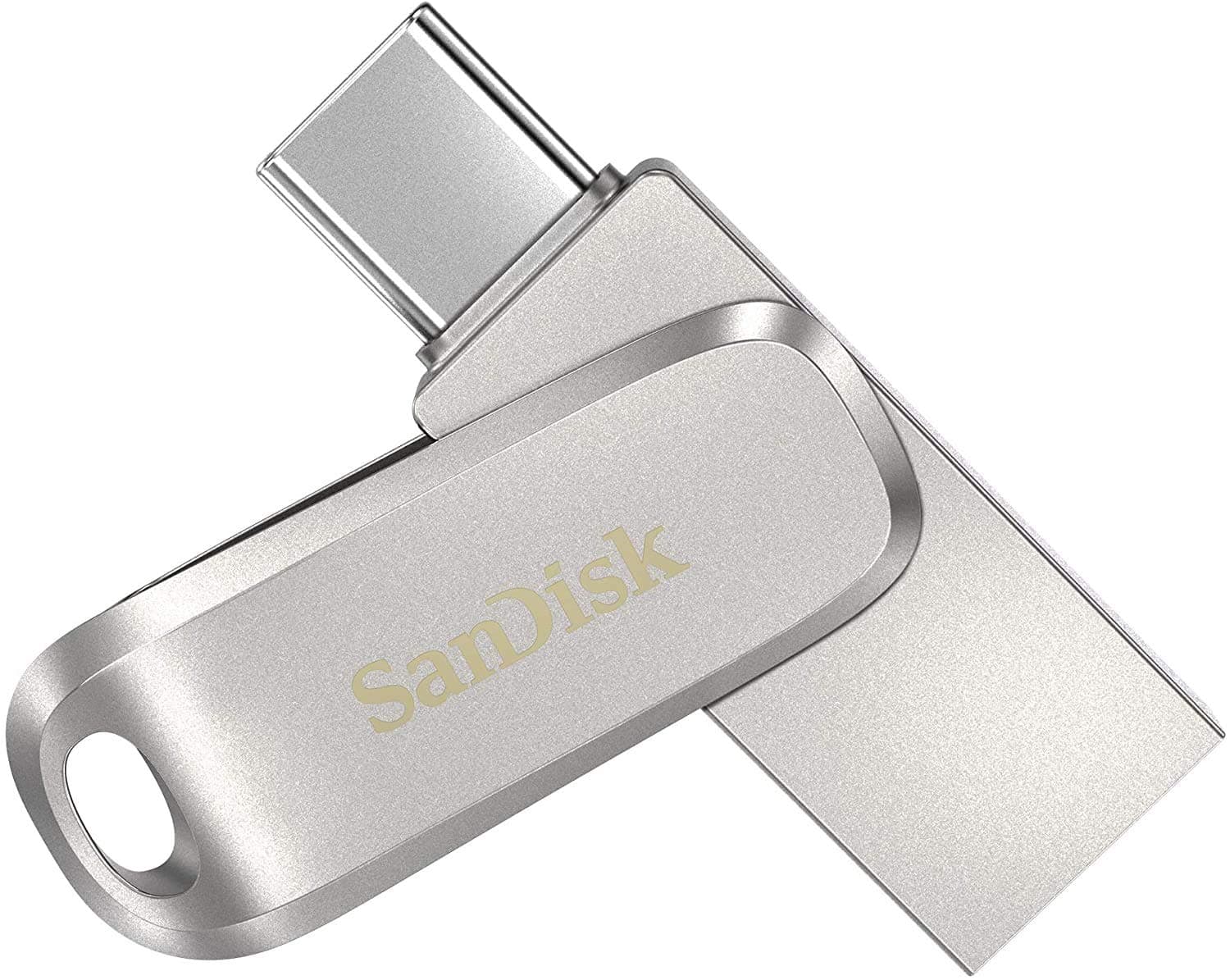 SanDisk 512GB Ultra Dual Drive Luxe USB Type-C - SDDDC4-512G-G46, Silver