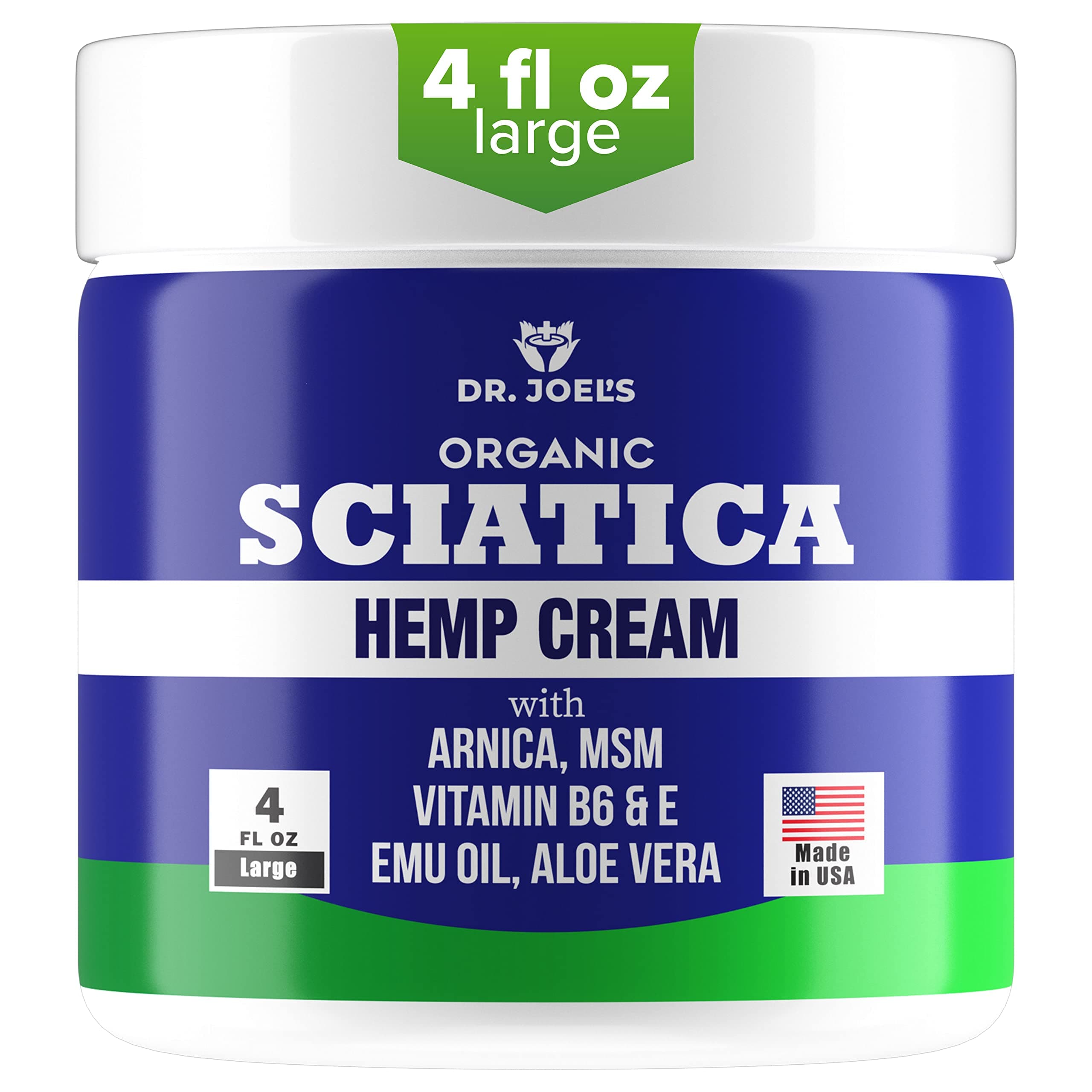 - Sciatica Cream - Premium Sciatica Cream - Fast Absorption & Maximum Relief - 4 oz Large Value Pack - Made in The USA