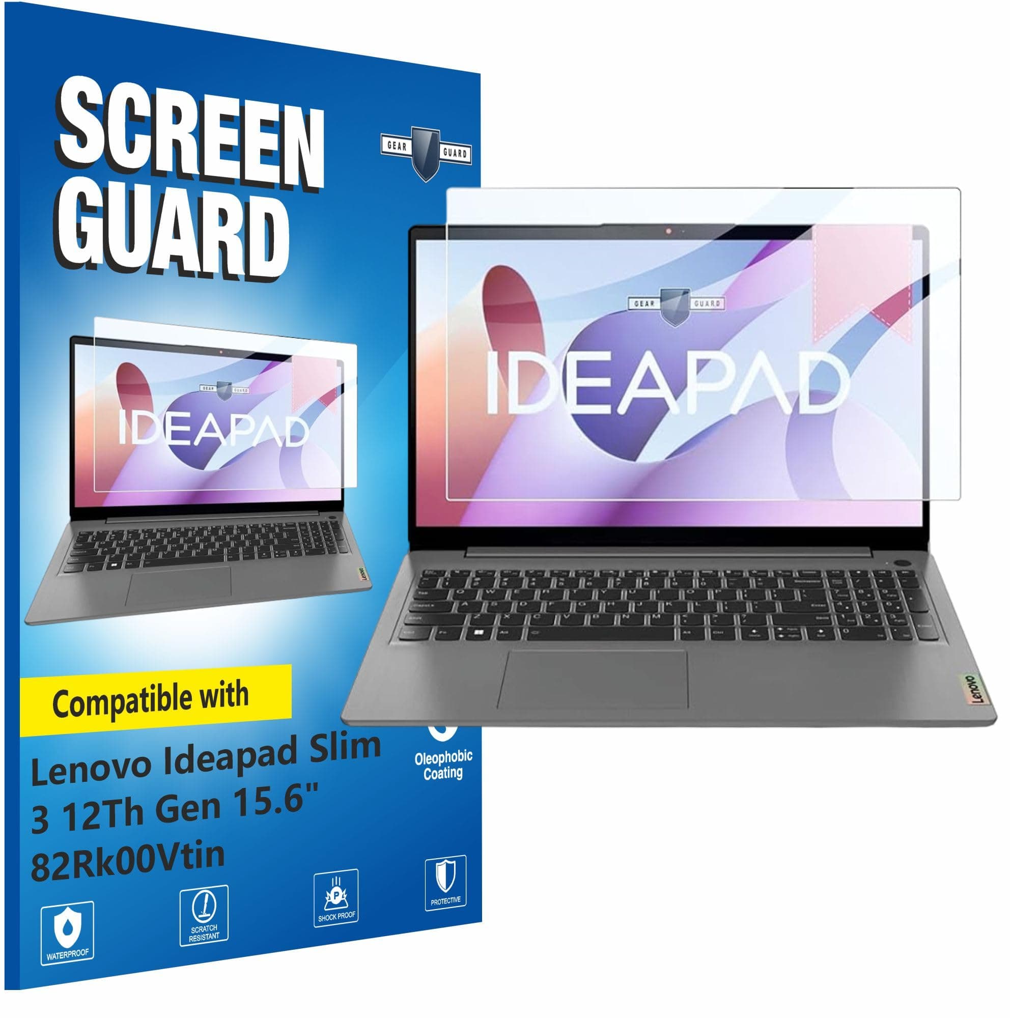 RGY Tempered Glass Screen Guard Compatible With Lenovo Ideapad Slim 3 12Th Gen 15.6" 82Rk00Vtin Laptop (39.62Cm) - Anti Blue