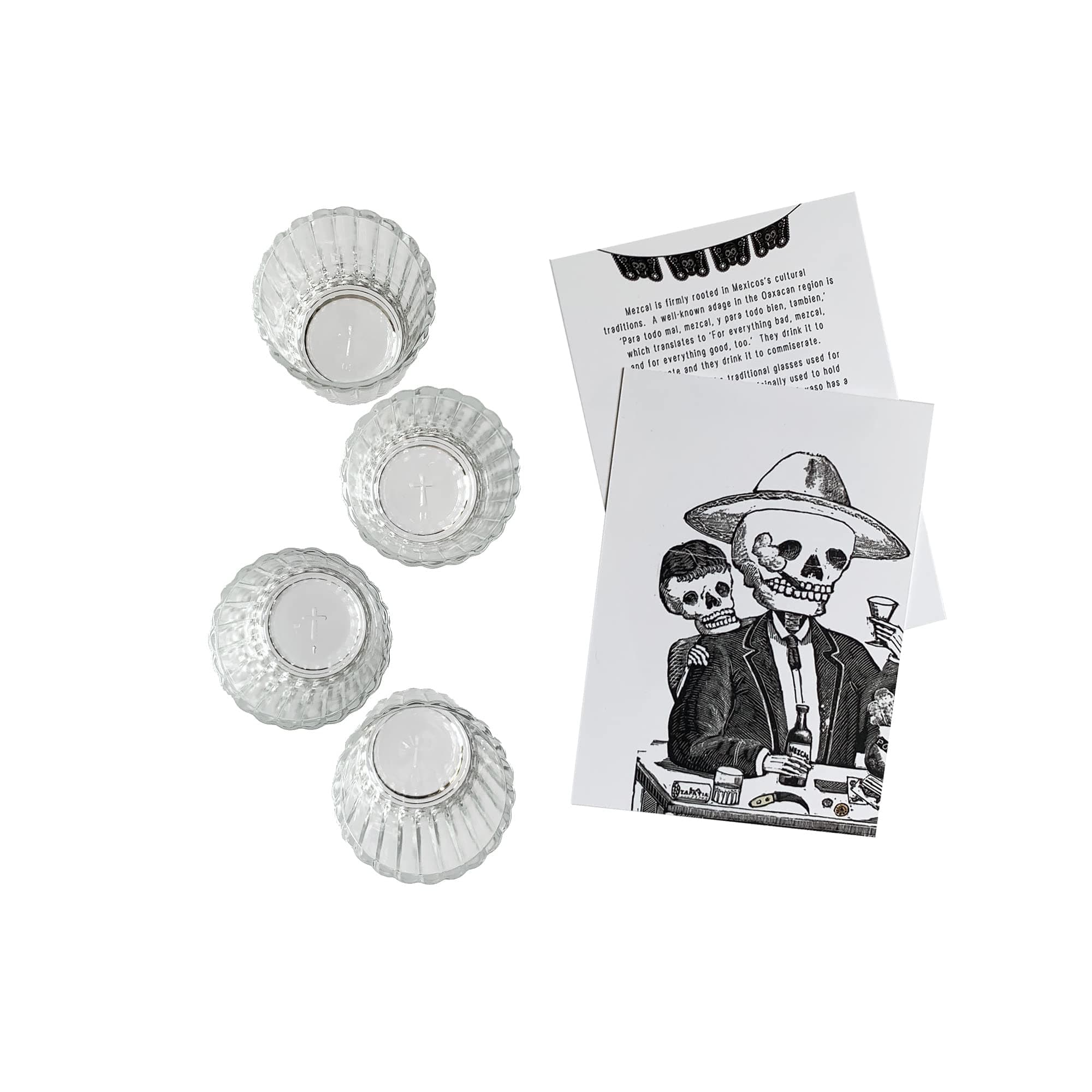 Vaso Veladora Mezcal Glasses from Mexico (Pack of 4)