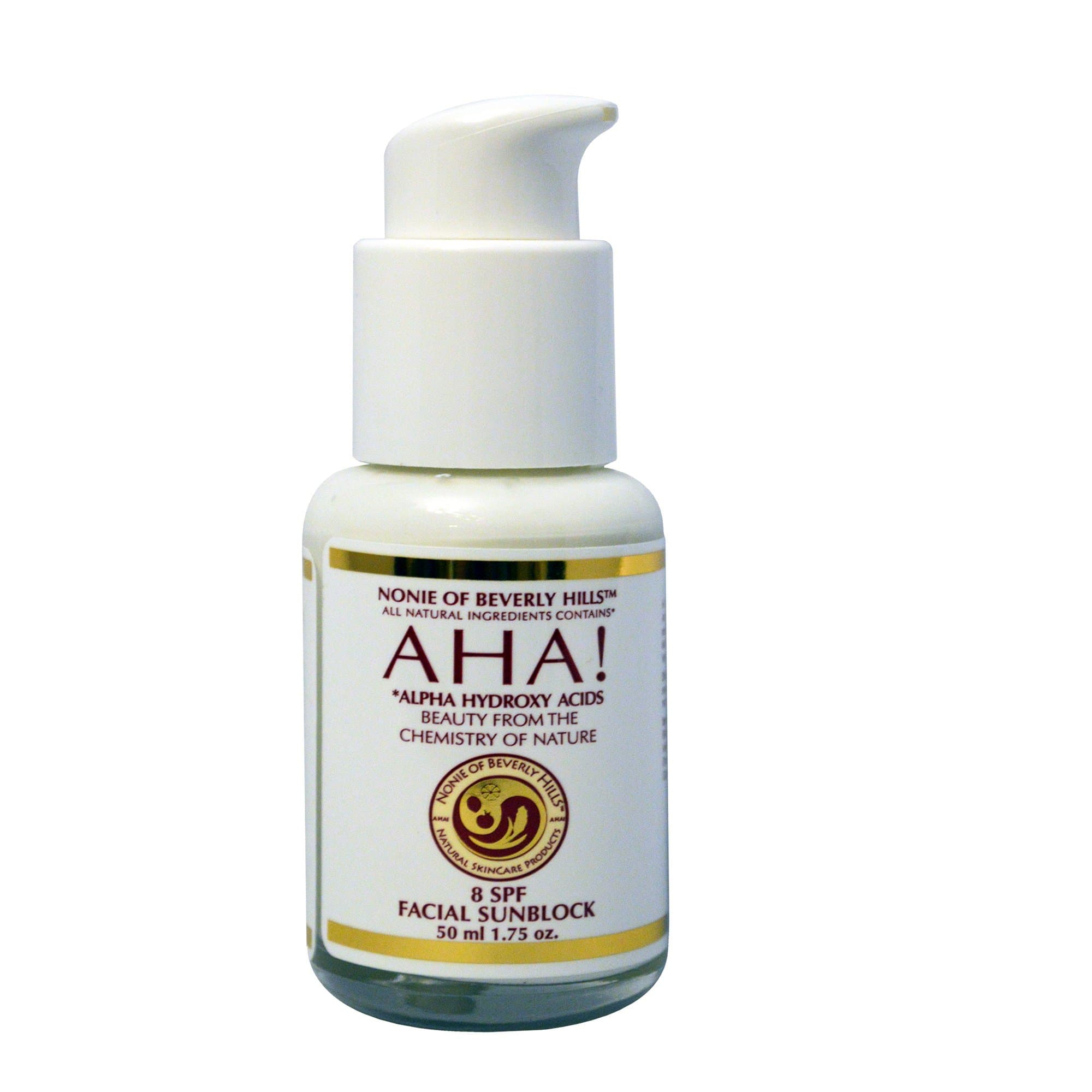 Nonie AHA 8 SPF Sunblock—All Natural Moisturizer