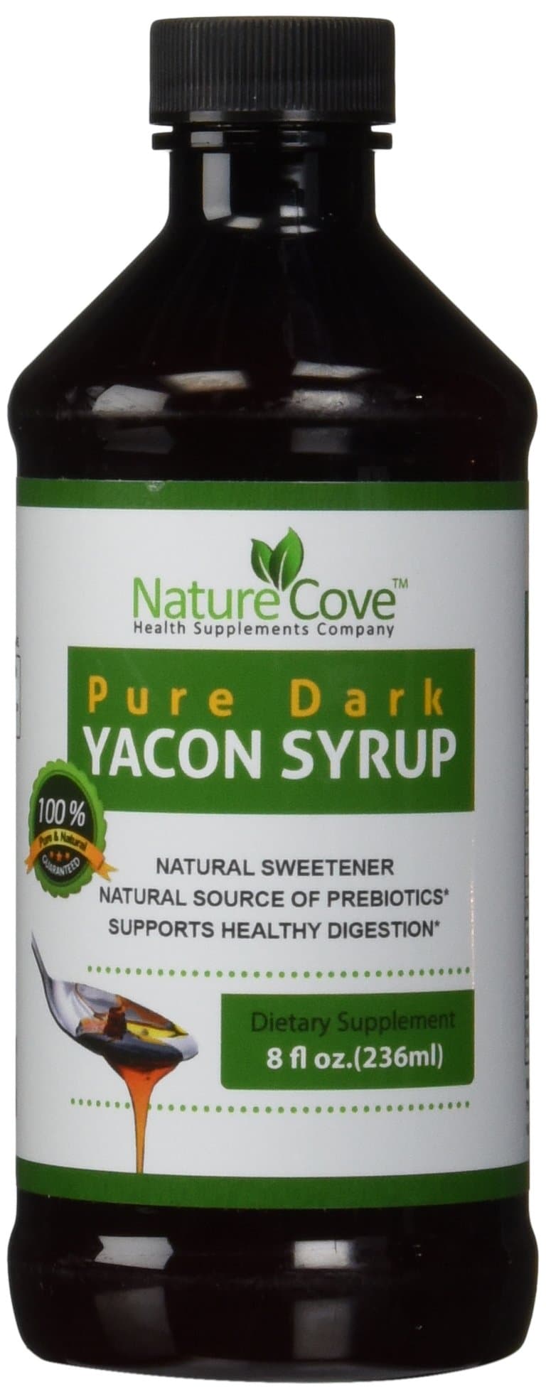 Pure Yacon Syrup ★ Rich Flowing and Silky Smooth Blend ★ Best Alternative to Sugar and Maple Syrup ★ Delicious Sweet Taste and NO GUILT ★ With Natural Prebiotic FOS Fiber ★ Low Calorie and Low-Glycemic Blend with No Additives or Preservatives ★ 8 Fluid Ounces ★Fully Guaranteed By NatureCove