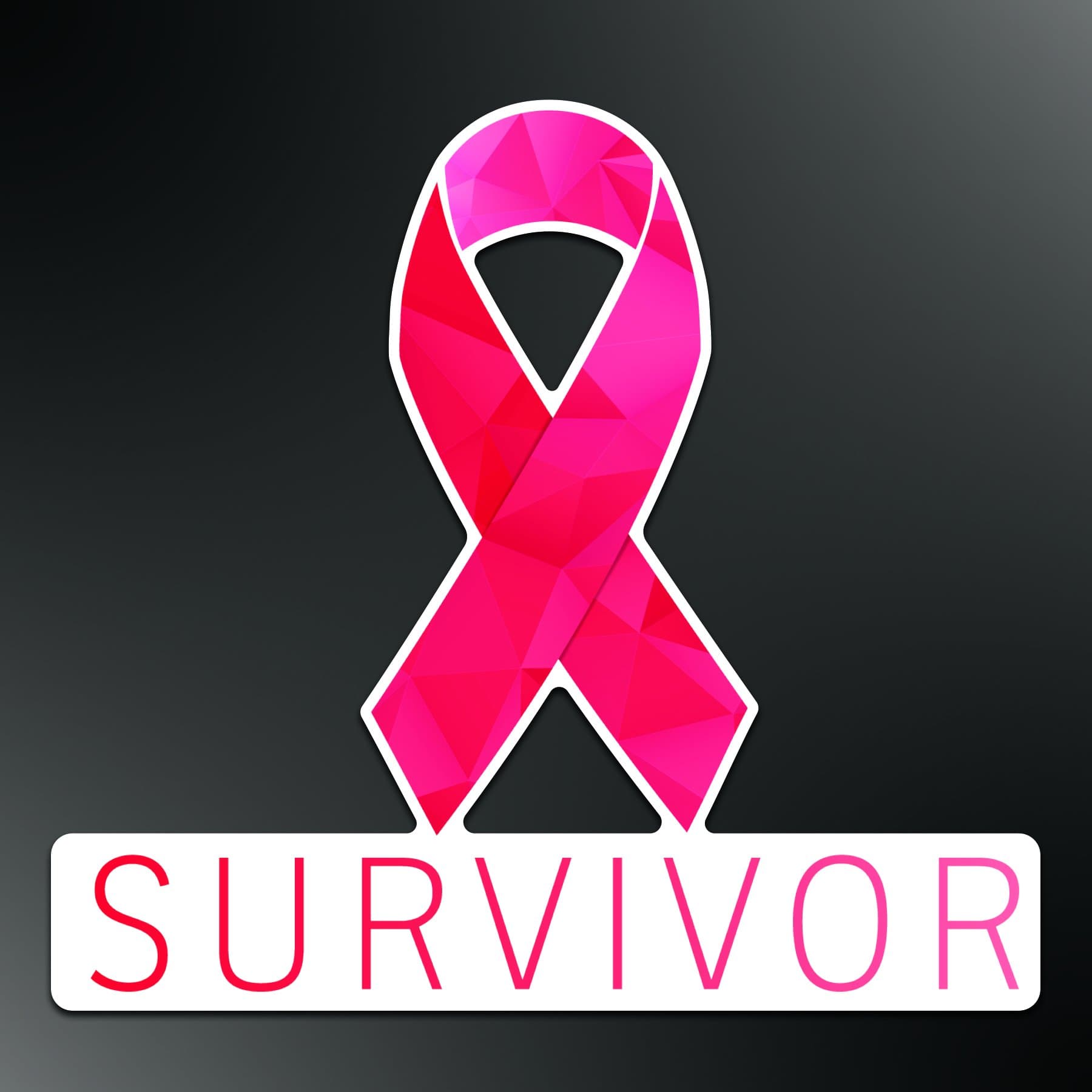 Pink Breast Cancer Awareness Ribbon Car Vinyl Decal Sticker Survivor Angel Window 5.5-inches Premium Quality UV Resistant Laminate JMM042