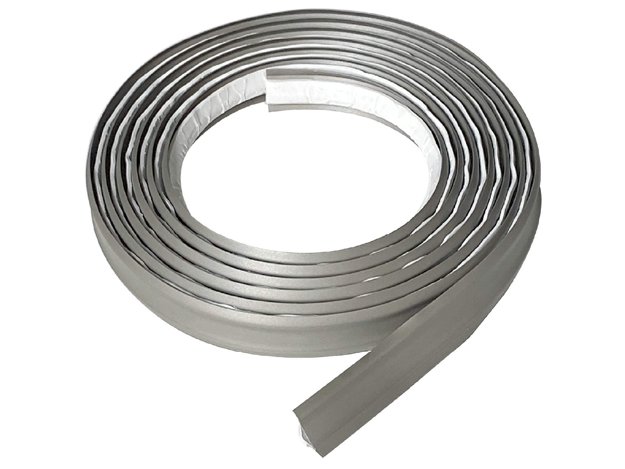 InstaTrim The Original Flexible Trim - 10 Foot Long Gray 3/4" Wide Caulk Tape, Self - Adhesive Trim, Peel and Stick Corner Molding - Made in USA