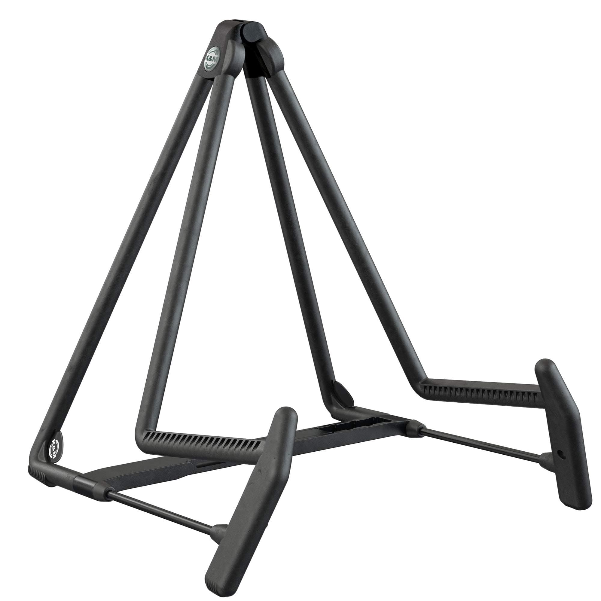 K&M - König & Meyer 17580.014.55 - Heli 2 Guitar Stand - Folding A-Frame for Acoustic Guitars - Adjustable and Collapsible – Sturdy and Durable - Professional Choice - German Made - Black