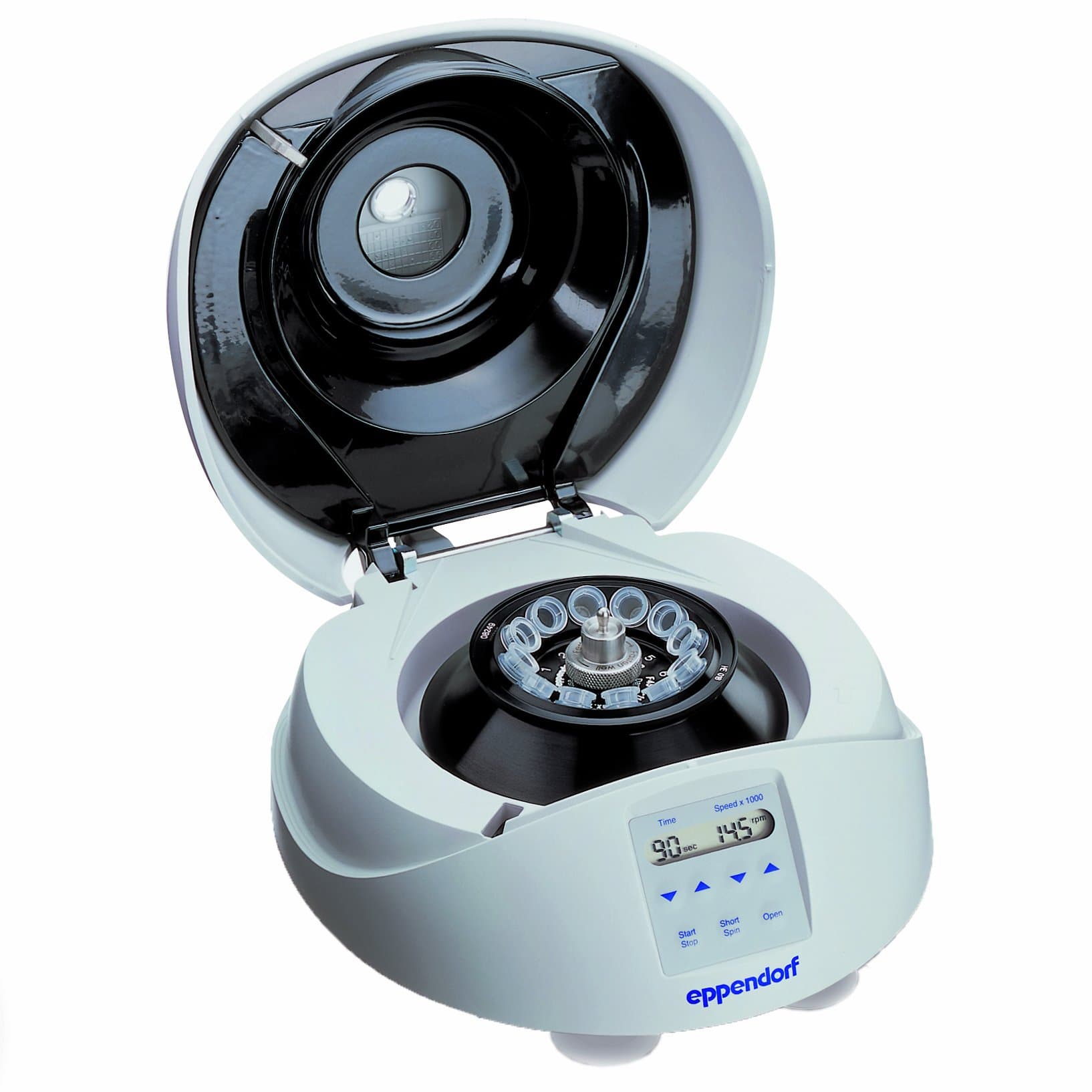 Eppendorf 022620207 MiniSpin Plus Personal Microcentrifuge with 12-Place Rotor for 1.5/2.0mL Tubes and Microtainers, 800 to 14500 RPM Variable Speed, 120V/60Hz