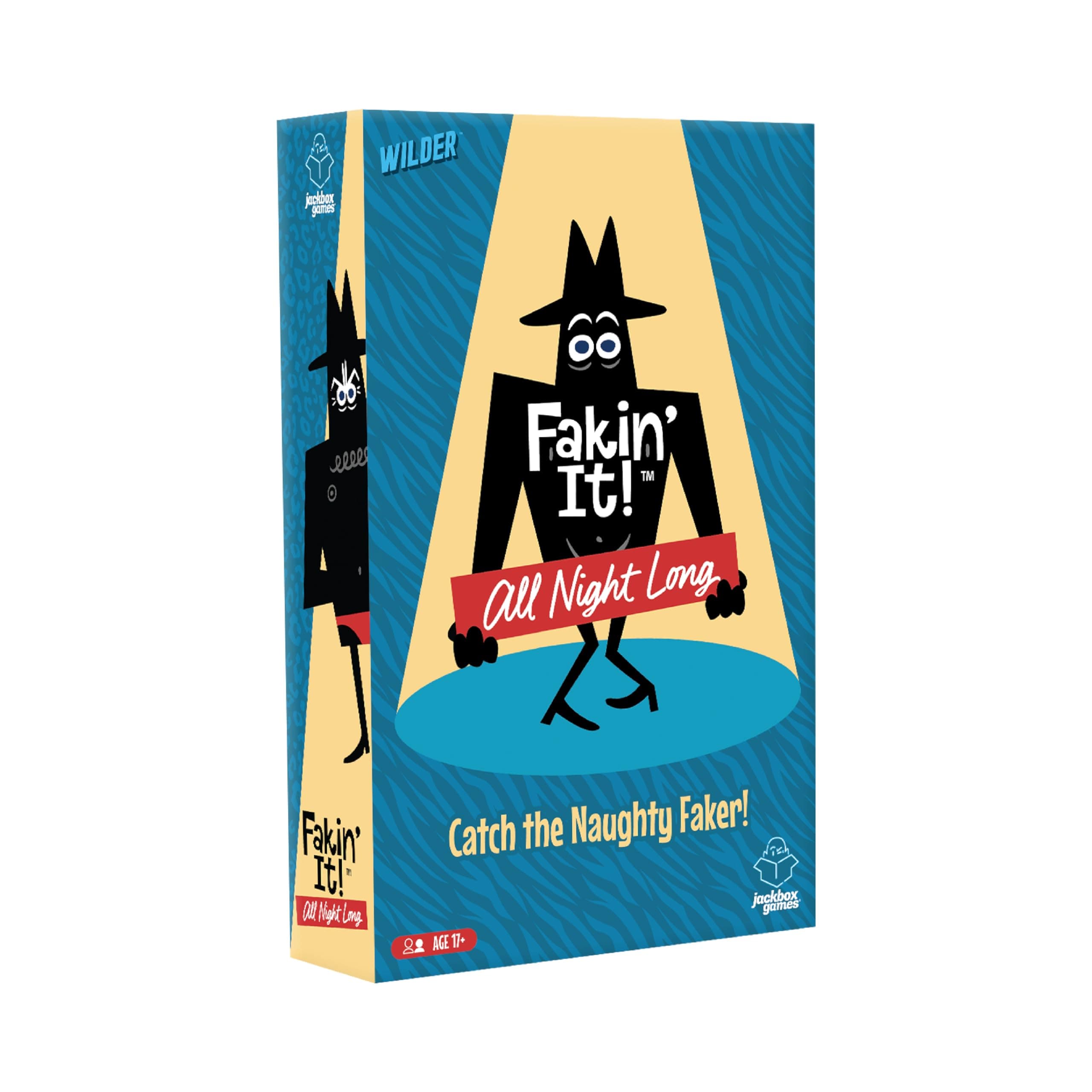 Wilder JACKBOX Games Fakin’ It All Night Long Board Game – Board Game for Mature Game Nights and Parties – Spicy Card Game for Adults Ages 17+ (3-6 Players)