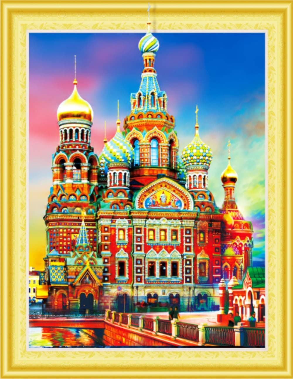 5D DIY Diamond Painting, Xizhendai Special Shaped 5D Diamond Drawing Diamond Painting DIY Partial Drill Rhinestone Pasted Cross Stitch Kits Crystal Home Wall Decor (Castle, 30x40cm)