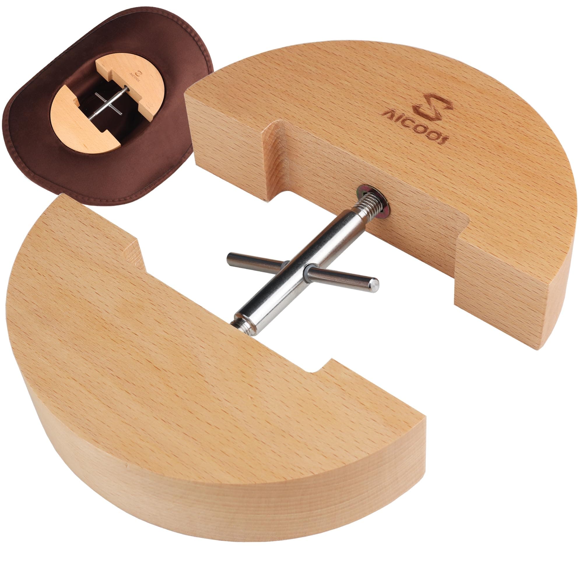 Hat Stretcher for Fitted Hats and Mens Cowboy Hats - Jack Stretcher, Screw with Handle is Easy to Stretch