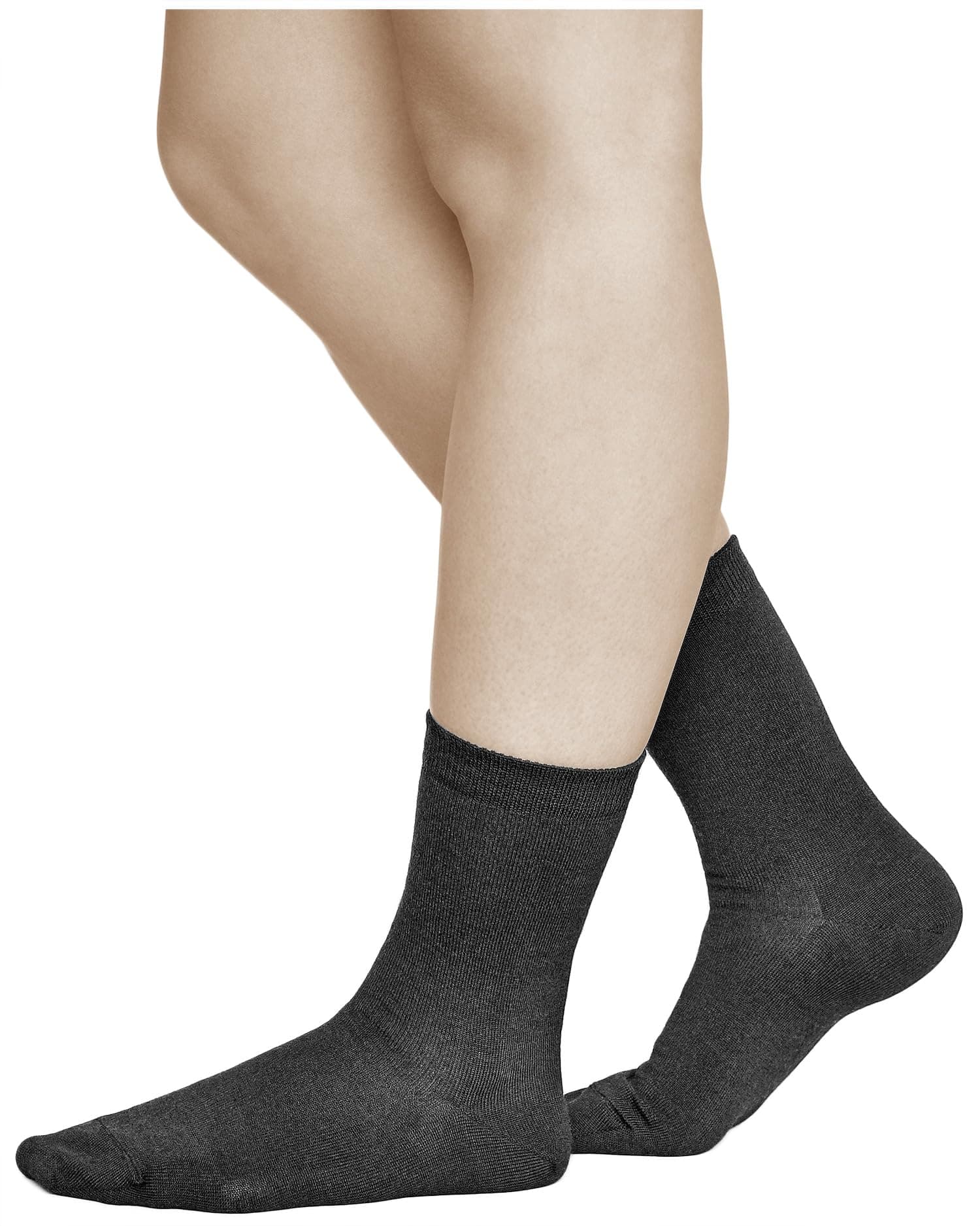 vitsocks Women's 80% MERINO WOOL Thin Warm Winter Socks (3 PAIRS) Fine Lightweight Mid Everyday Woollen Dress Ladies