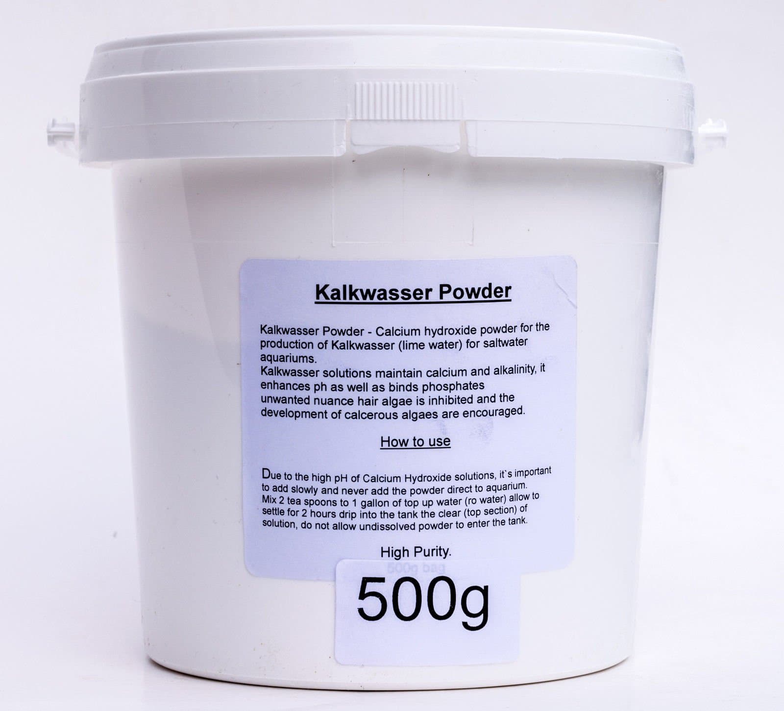 Aquarium Reef kalkwasser by Phyto Plus 1 Litre Tub high Grade
