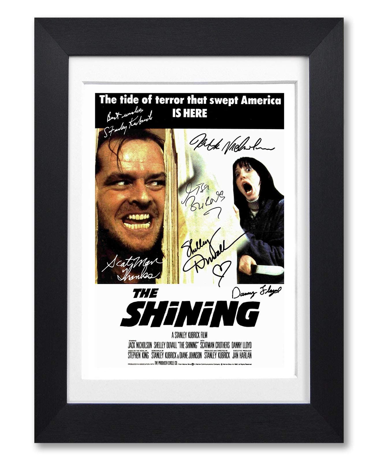 Mounted Gifts The Shining Cast Signed A4 Poster Photo Print Framed Autograph Gift Movie Film (POSTER ONLY)