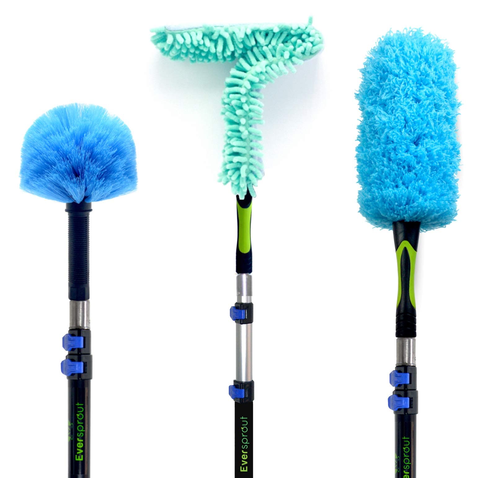EVERSPROUT 1.5-to-4.5 Ft Duster 3-Pack with Extension-Pole (17 Inch Dusters)