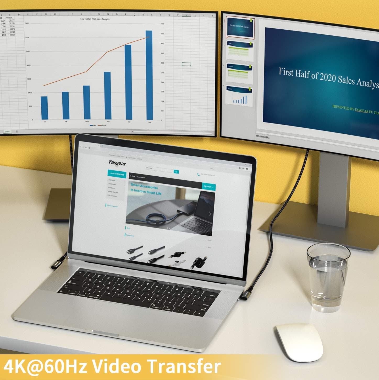 Fasgear USB 3.1 Type C to Type C Cable