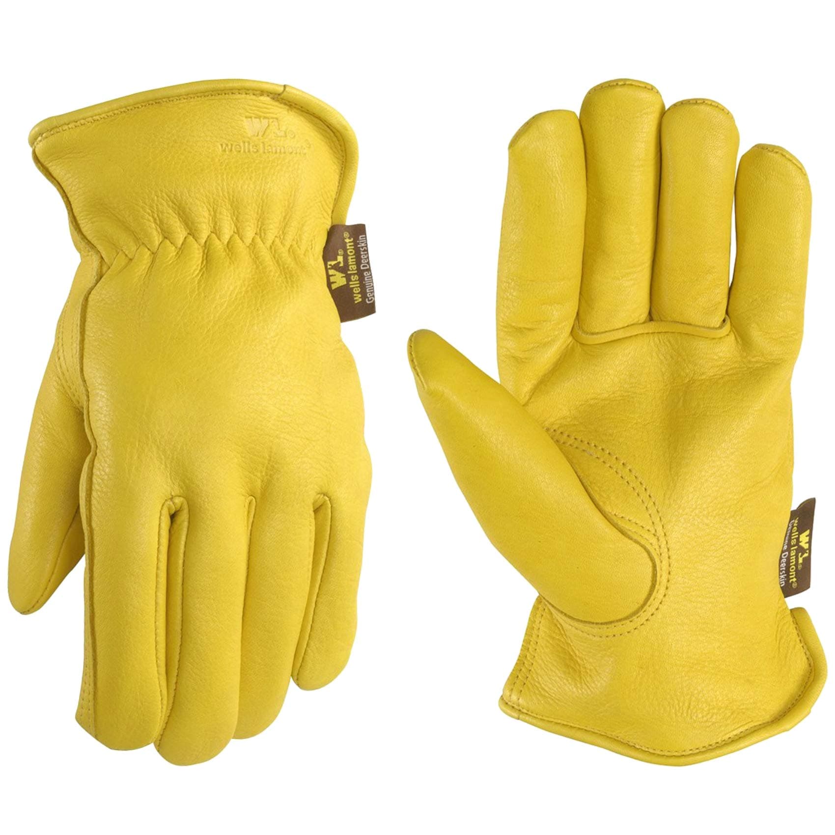 Men's Deerskin Winter Work Gloves,100-gram Thinsulate Insulation, Fleece-Lined, X-Large ( 963XL)