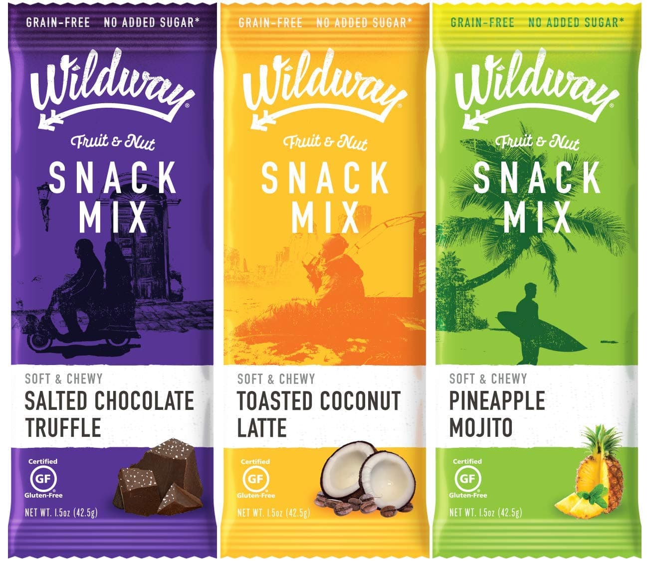Wildway Fruit & Nut Snack Mix | Variety Pack | Certified Gluten-Free, Grain-Free, Paleo, Non-GMO, No Added Sugars or Extracts - 6pk