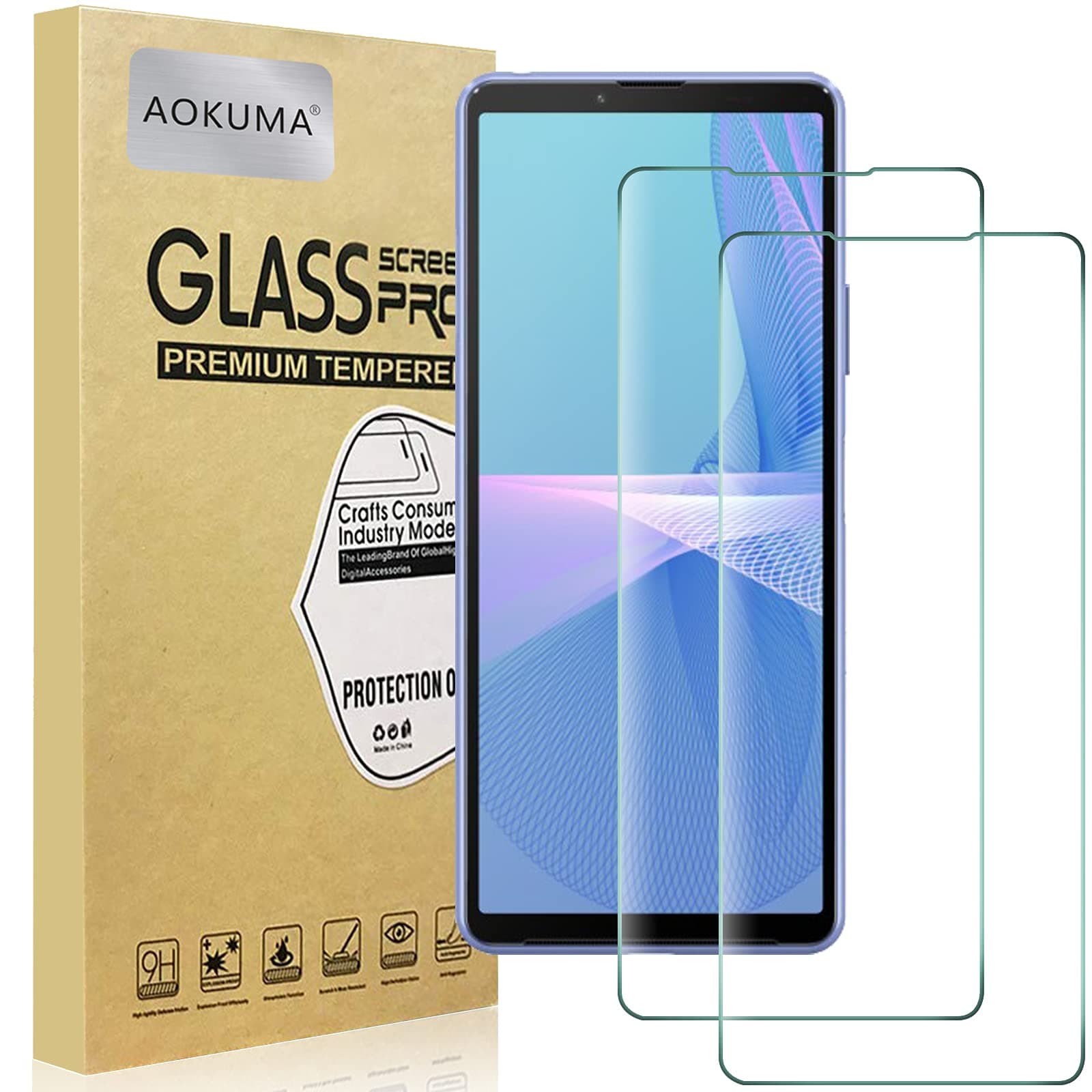 AOKUMA Tempered Glass for Blackview Oscal Pad 60/70 Screen Protector, [2 Pack] Premium Quality Guard Film, Case Friendly, Shatterproof, Shockproof, Scratchproof oilproof