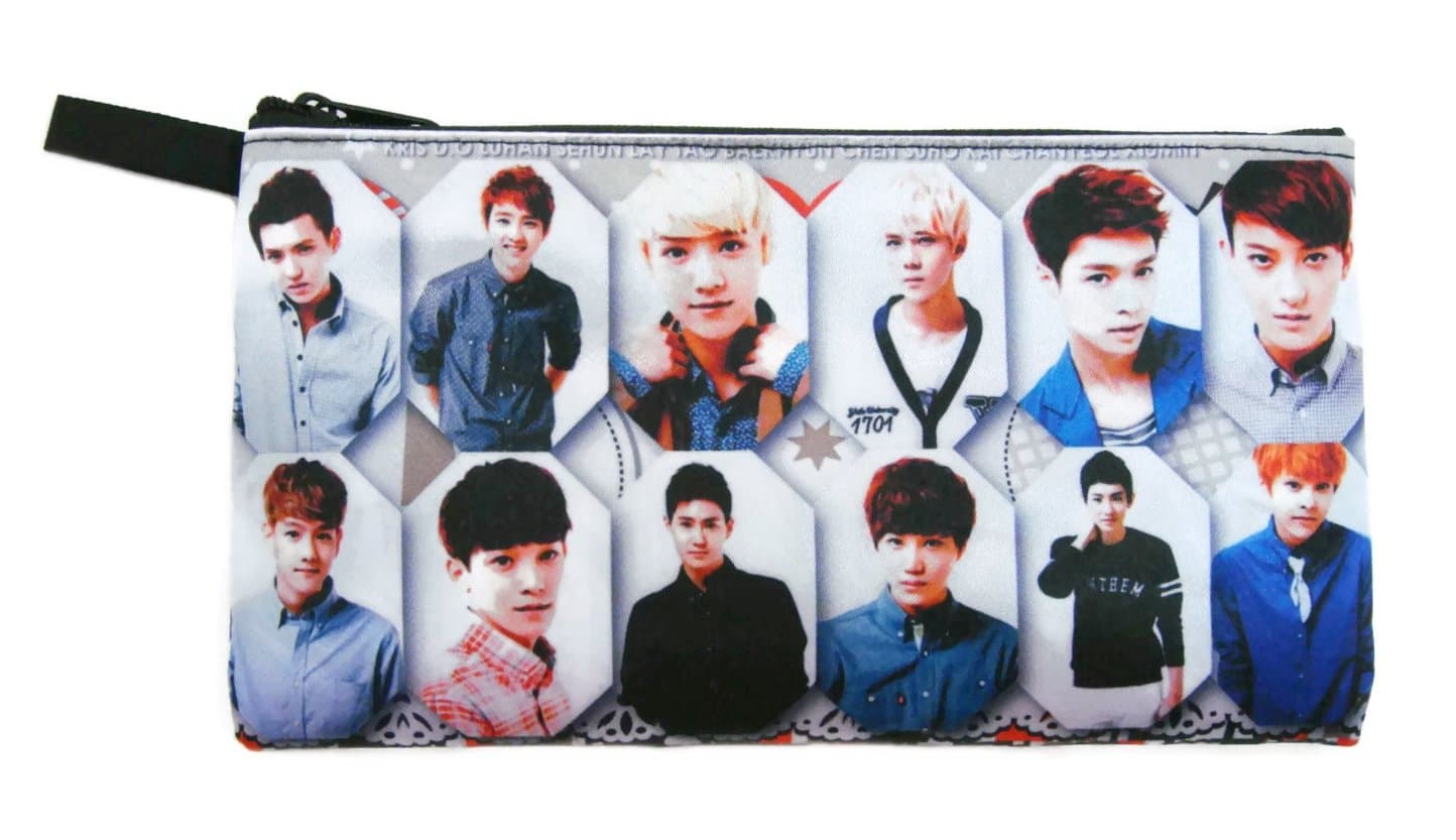 EXO Boy Band Kpop Pencil Case Bag (#033)