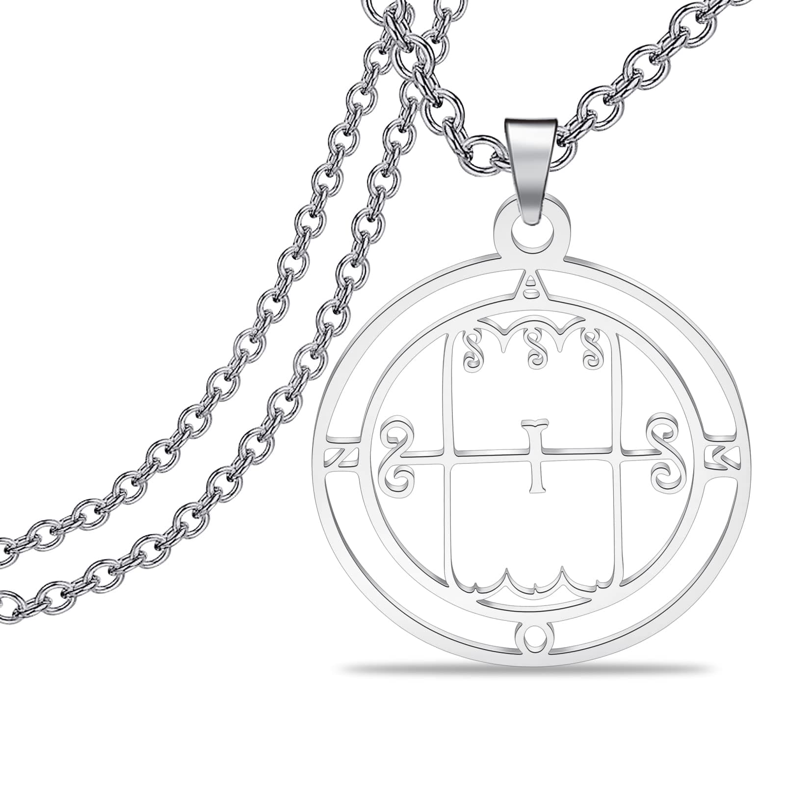 Lywjyb Birdgot 7 Amon Demon Seal Necklace Goetia Sigil necklace Lemegeton Jewelry Lesser Key Occult Gift