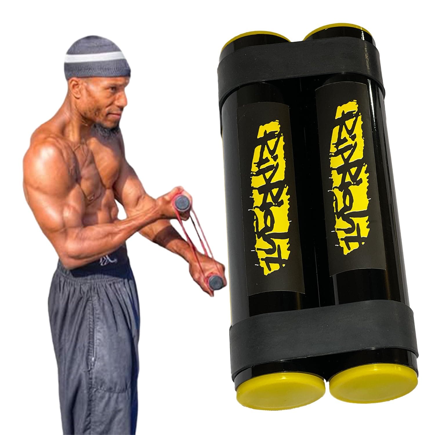 RipStick, Workout Equipment for Joint Rehab, Shoulder and Resistance Training, Muscle Building and Core Workout Equipment with 6 Adjustable Resistance Bands