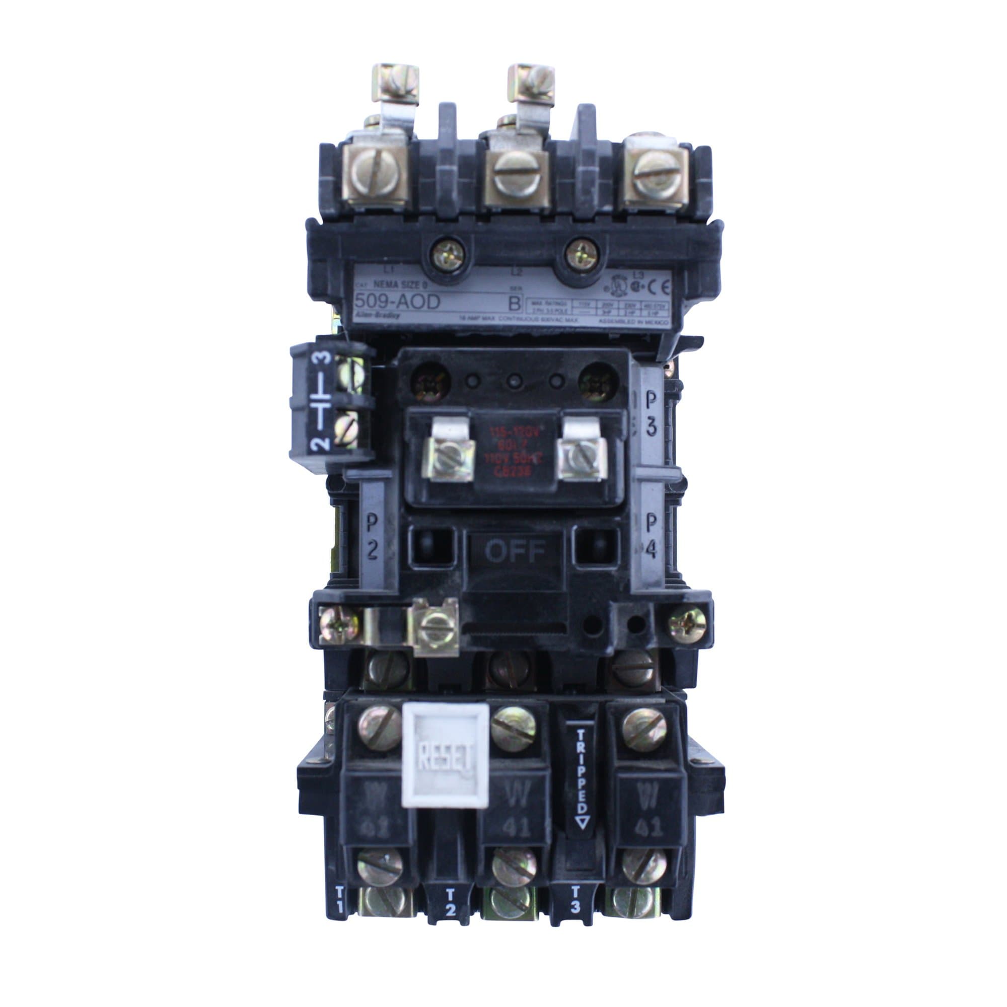 ALLEN-BRADLEY 509-AOD 18A 120V Coil Size 0 Starter