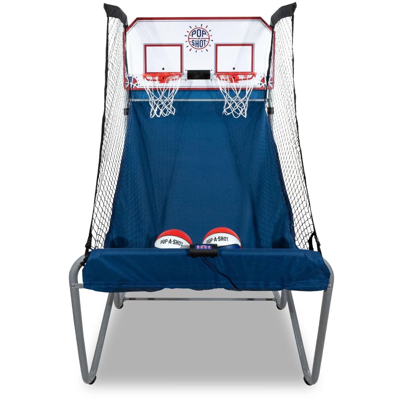 Pop-A-Shot - Home Dual Shot | Arcade Basketball Game for Home | Sensor Scoring Hoop, 16 Game Modes, 7 Balls | Foldable for Easy Storage | Fun for All Players
