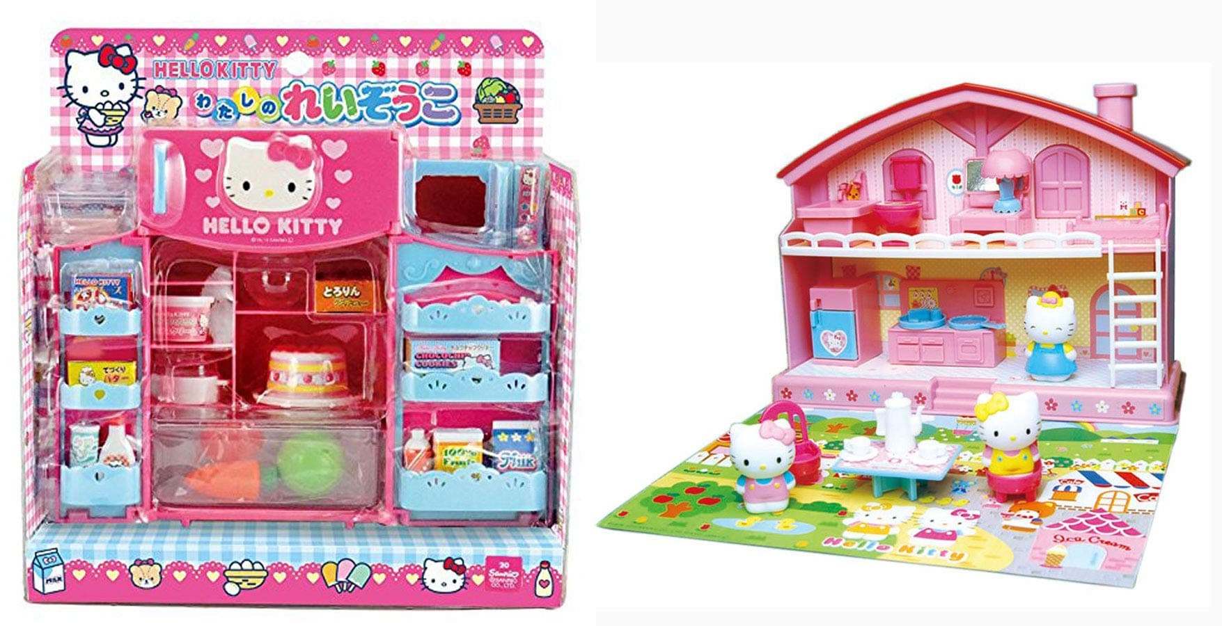 2 Refrigerator and House Sets Sold Together Bundle - Cooking and House Play (Japan Import)