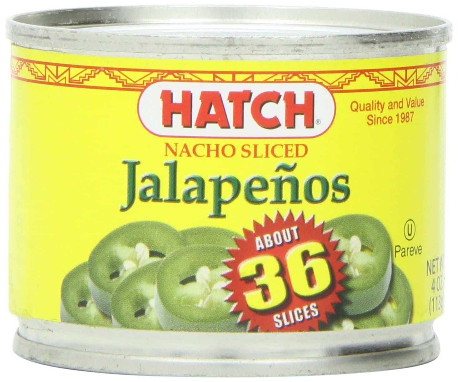 Hatch Chile Company Hatch Nacho Sliced Jalapenos, 4-Ounce (Pack of 12)