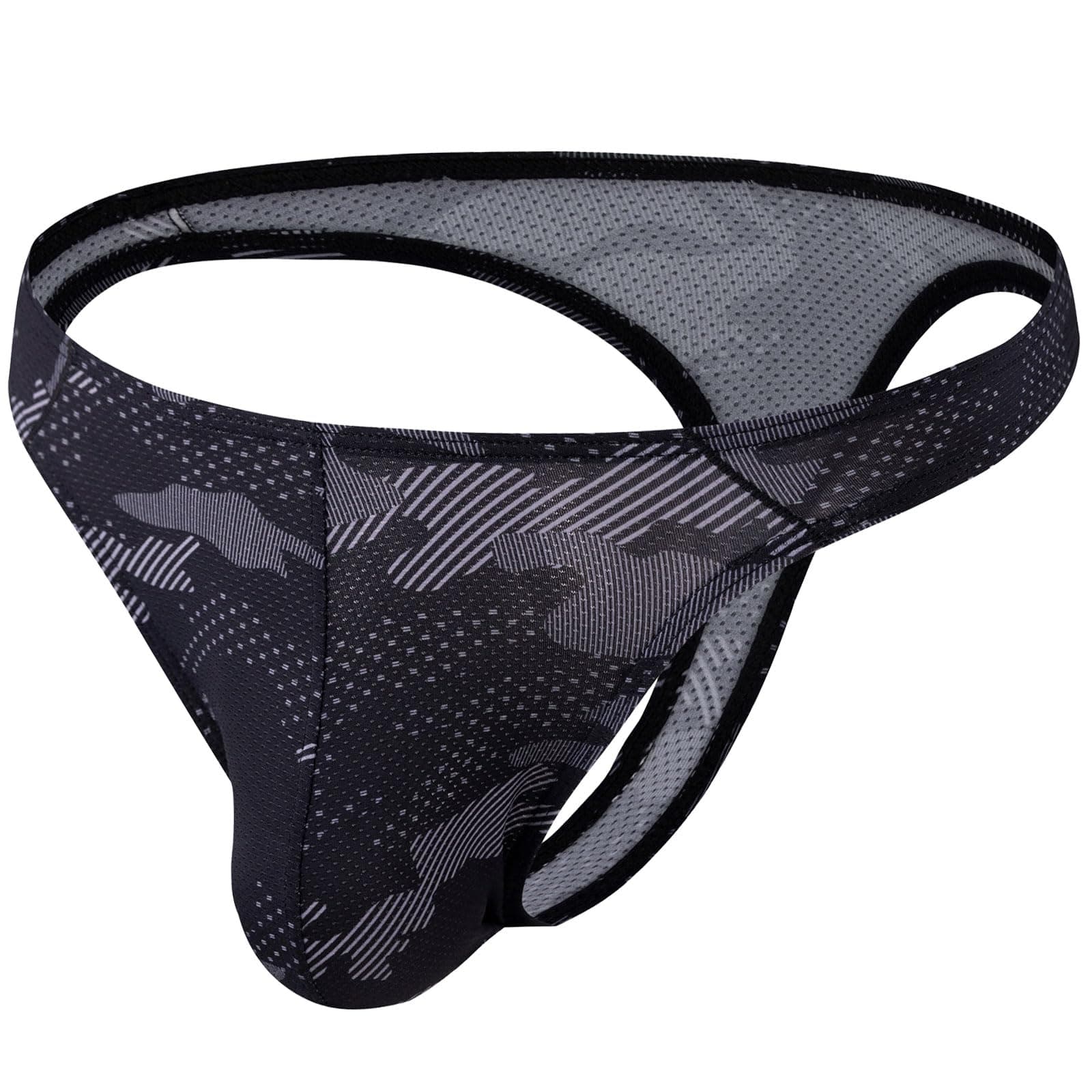 Summer Code Men's Thong G-String Underwear Micro Mesh Bulge Pouch Thong Panties Soft Stretch Bikini T-Back Underwear